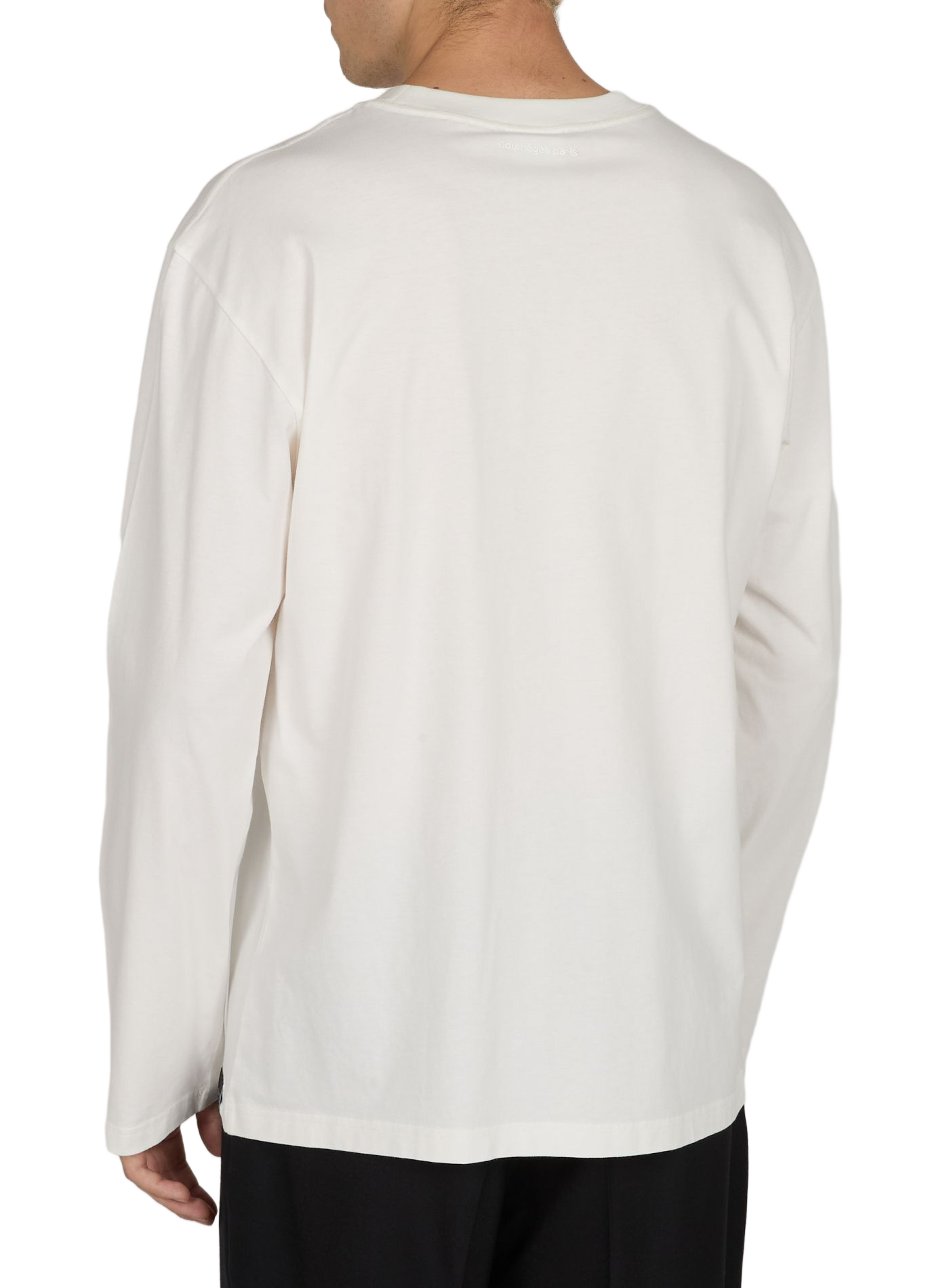 Logo cotton T-shirt COURRÈGES Beige