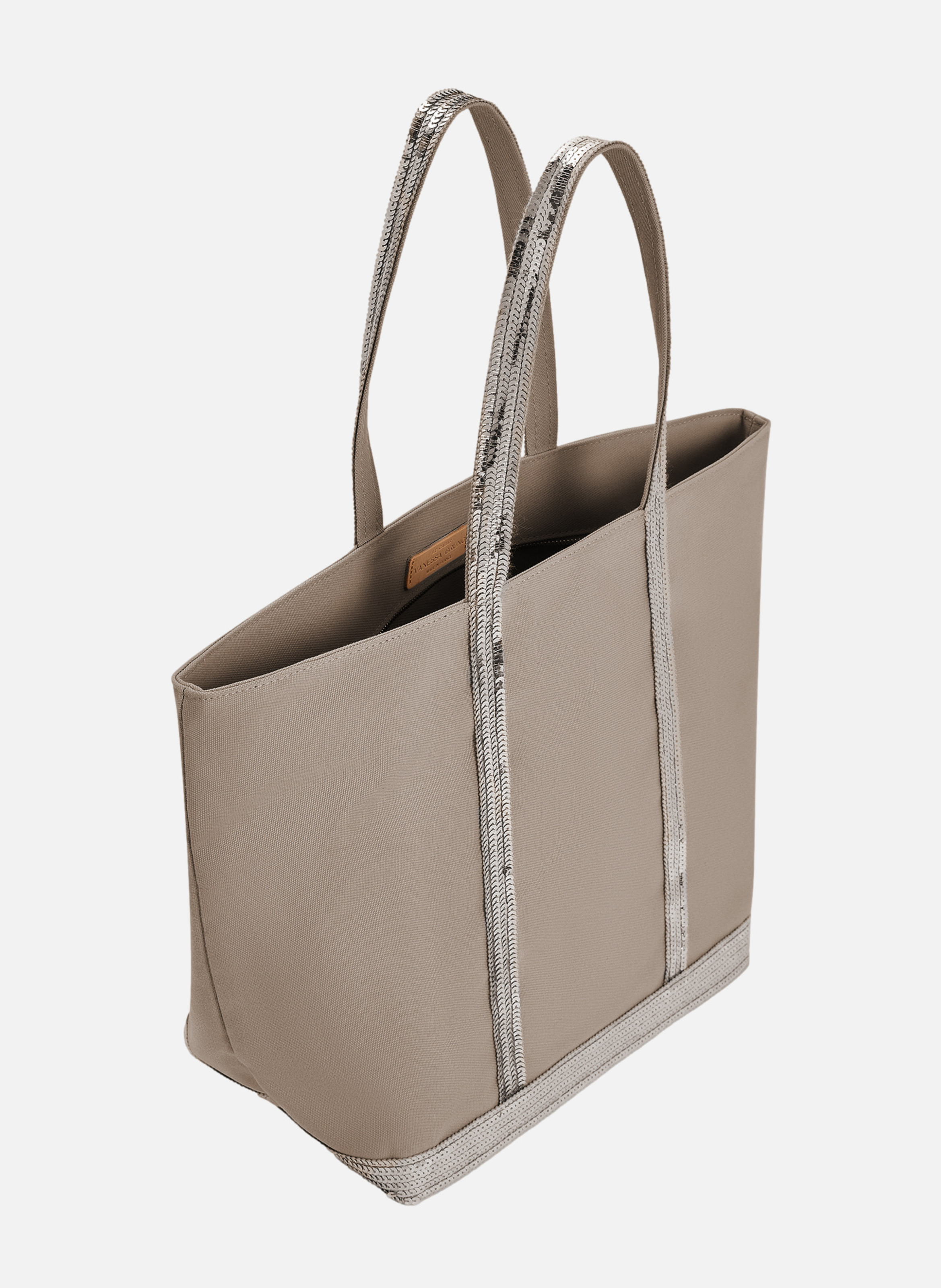 Cabas l zippé en toile | Gris VANESSA BRUNO Femme