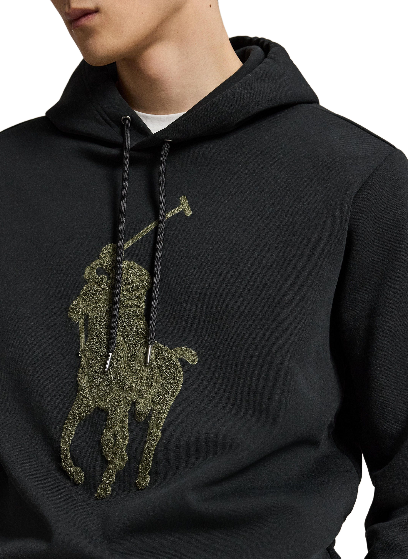 Bestickter Kapuzenpullover POLO RALPH LAUREN Schwarz