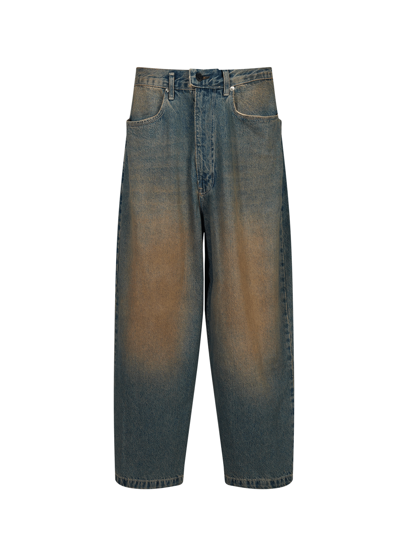 Weite Baumwolljeans CAMIEL FORTGENS Blau