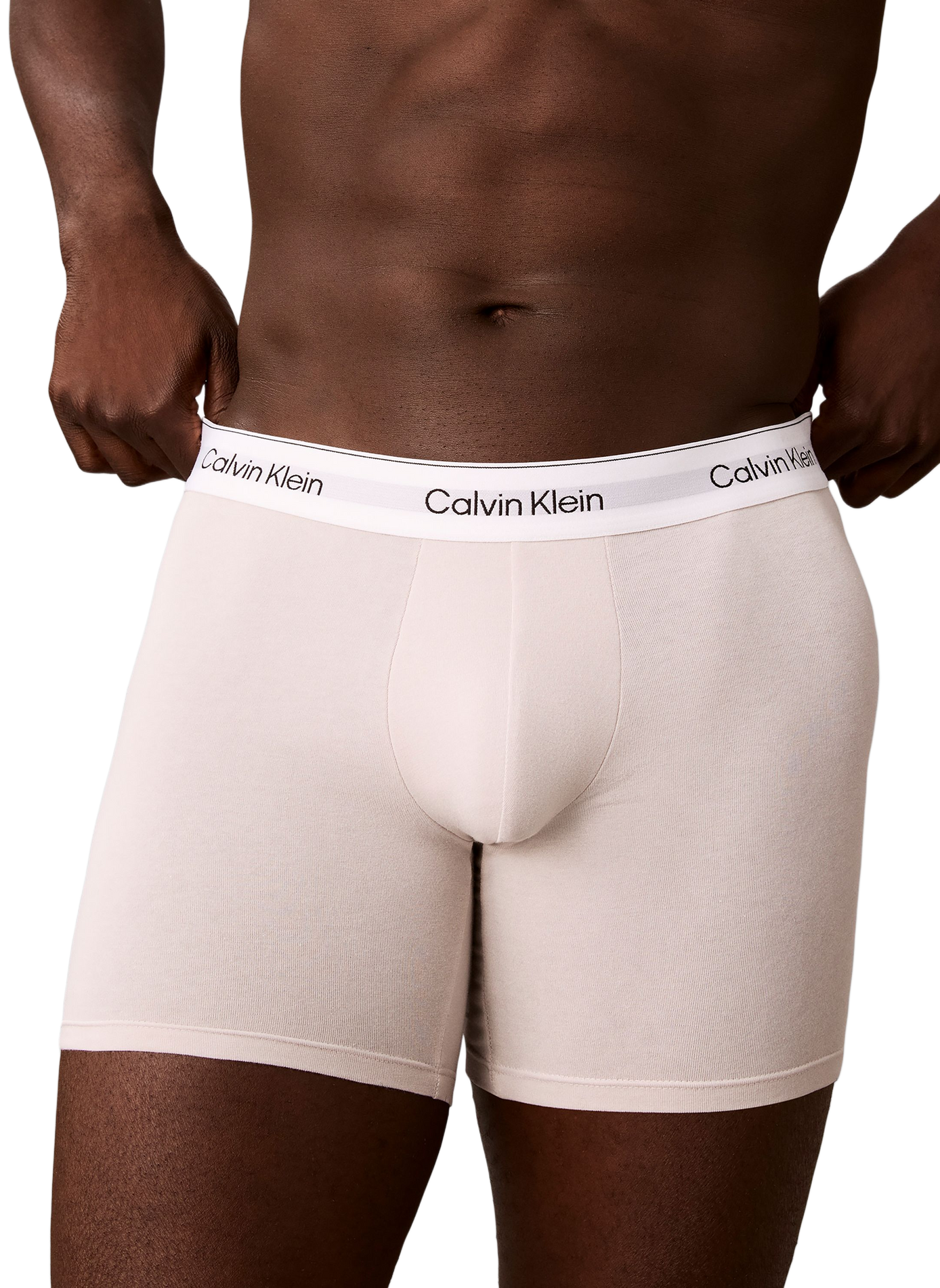 Boxer à logo en coton mélangé CALVIN KLEIN Multicolore