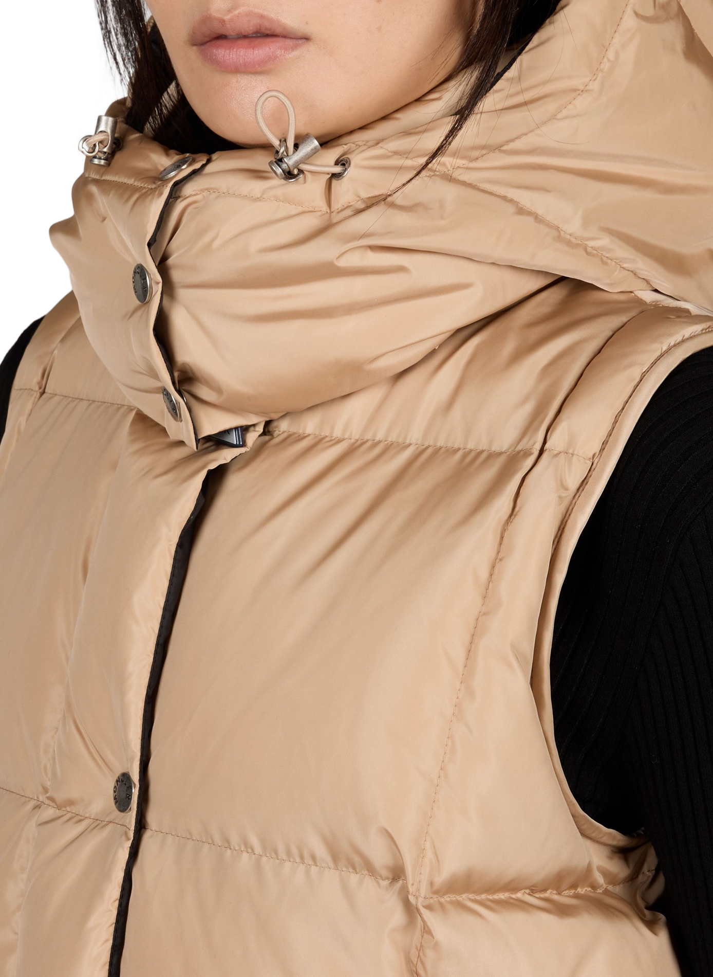 Sleeveless Puffer Jacket MONCLER Beige