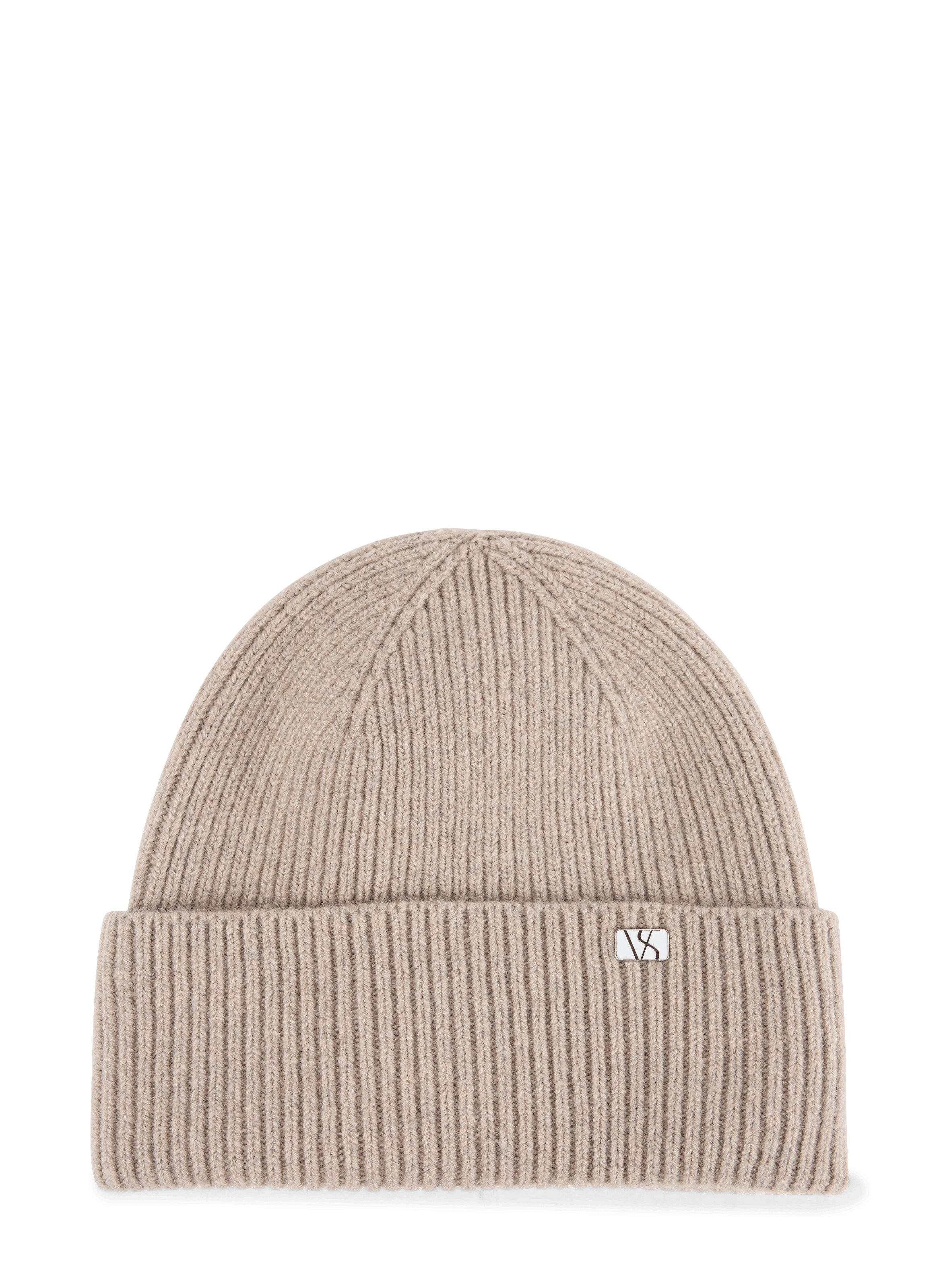Mütze aus Wolle und Kaschmir VARSITY Beige