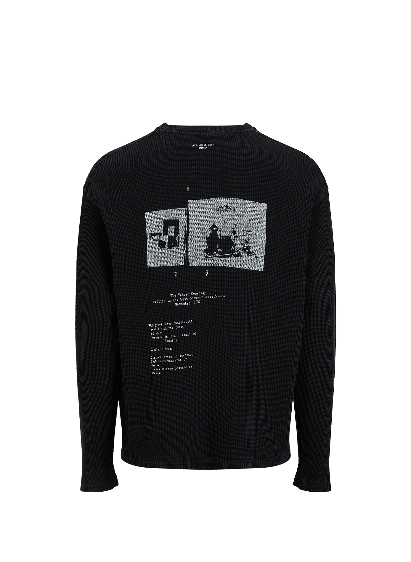 Relaxed-Fit Embossed Crew-Neck T-Shirt ANN DEMEULEMEESTER Black