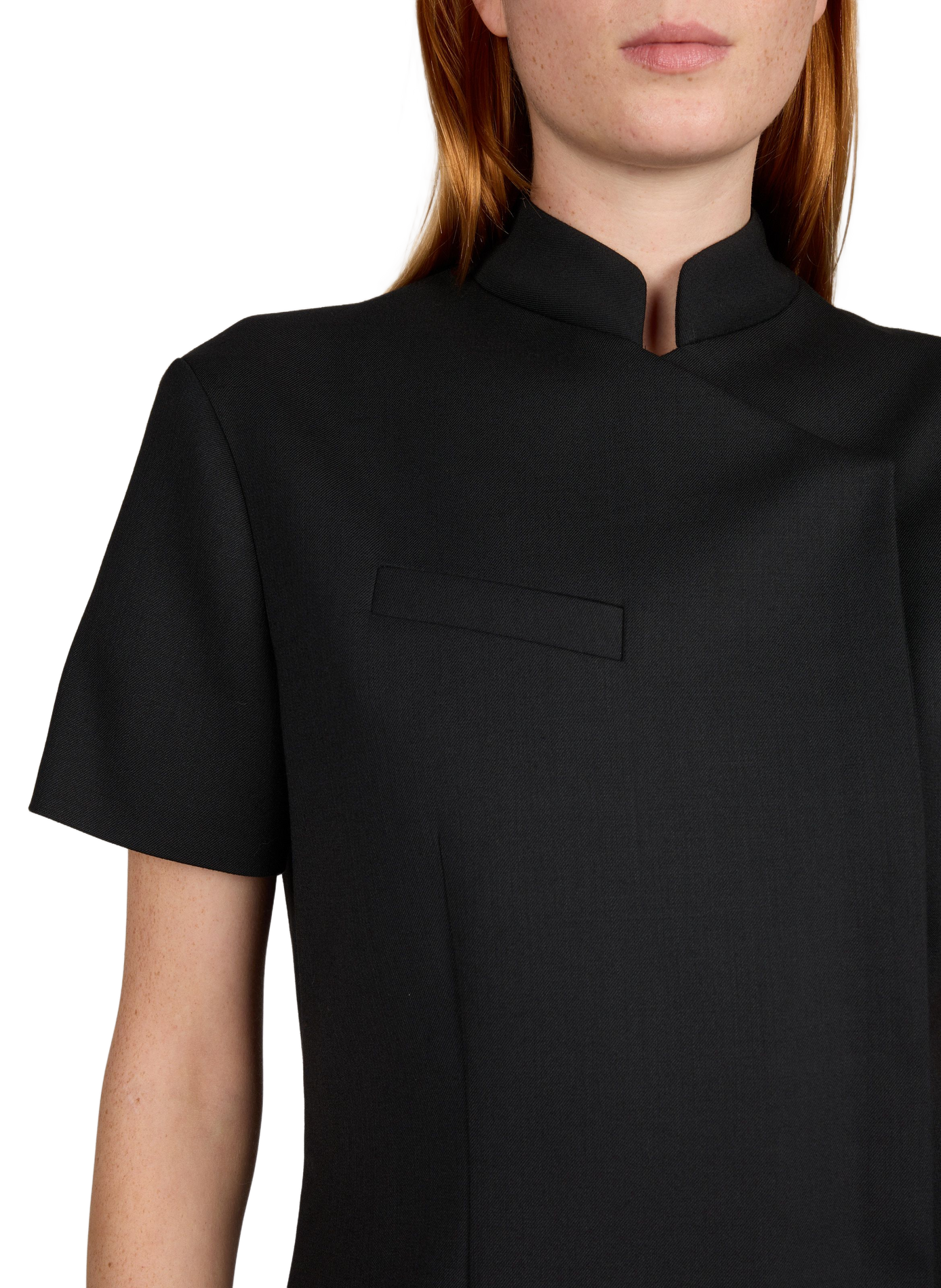 Short mandarin-collar dress COPERNI Black