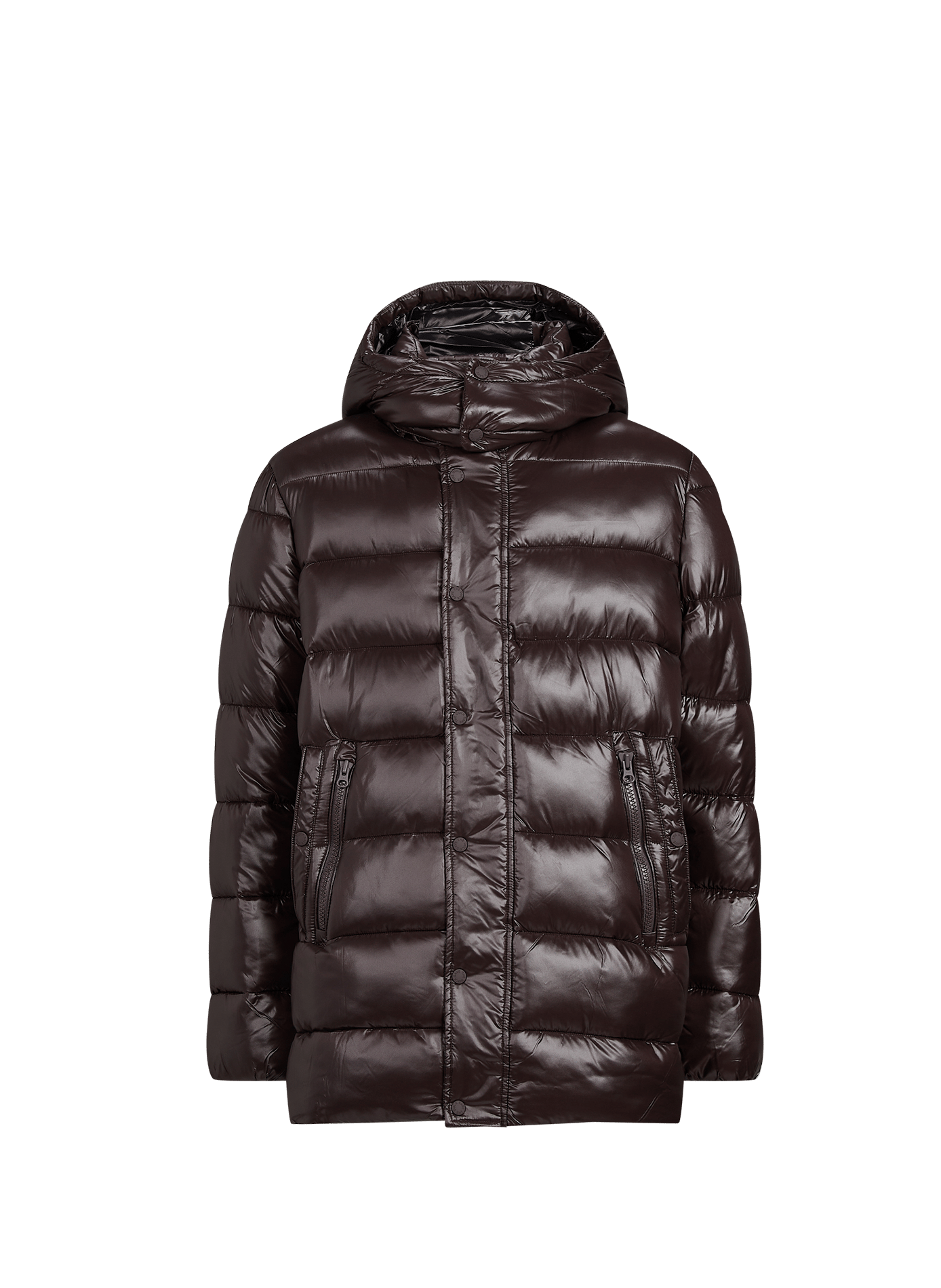 Straight Santiago hooded puffer jacket SAVE THE DUCK Black