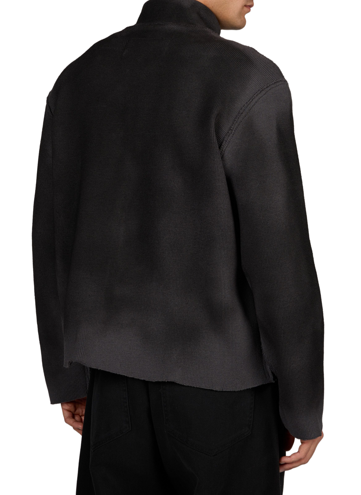 Oversized zip-up jacket with stand-up collar CAMIEL FORTGENS Grey