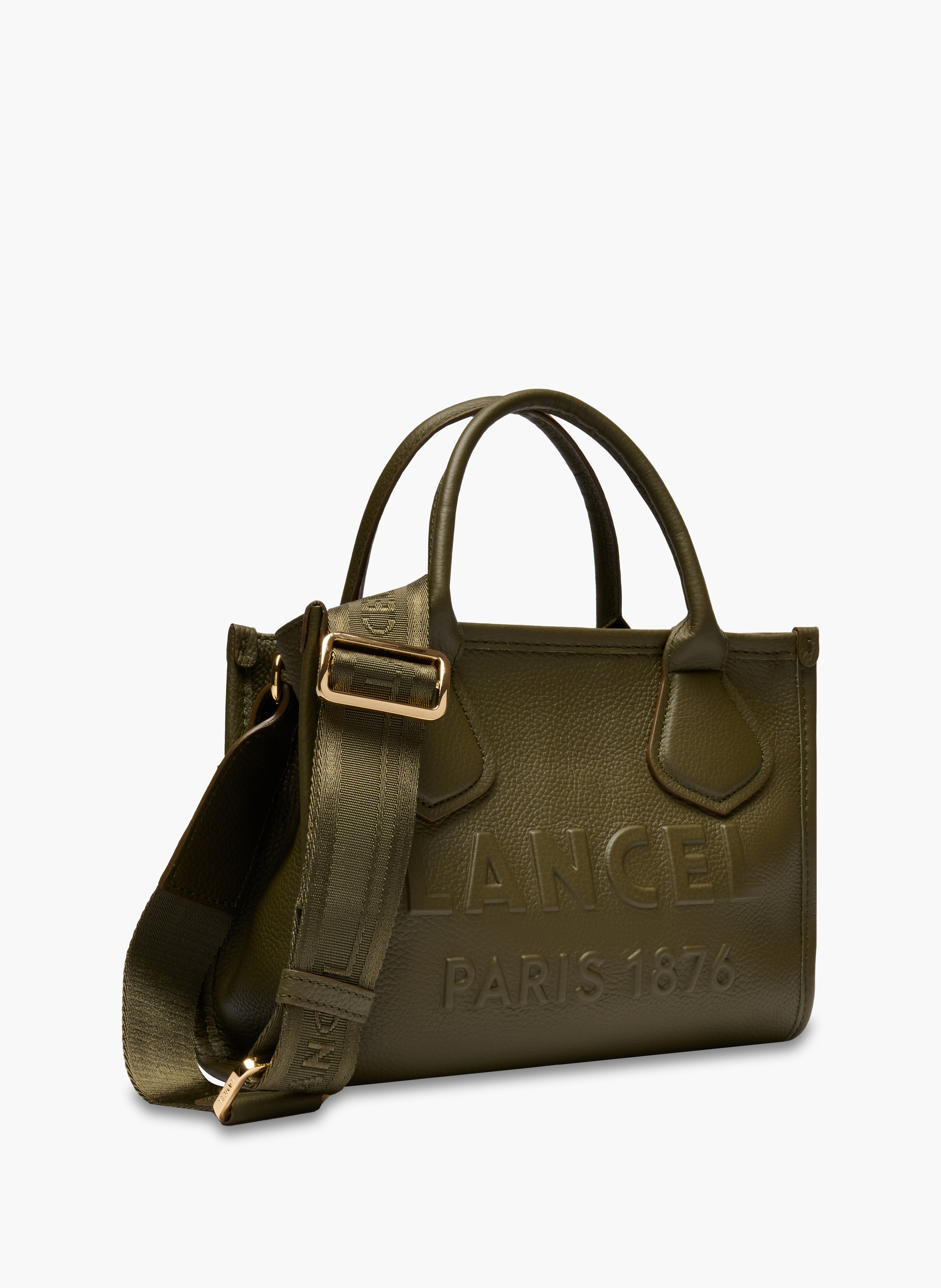 Ritstas Shopper voor dagelijks gebruik van Lancel in leer LANCEL Groen