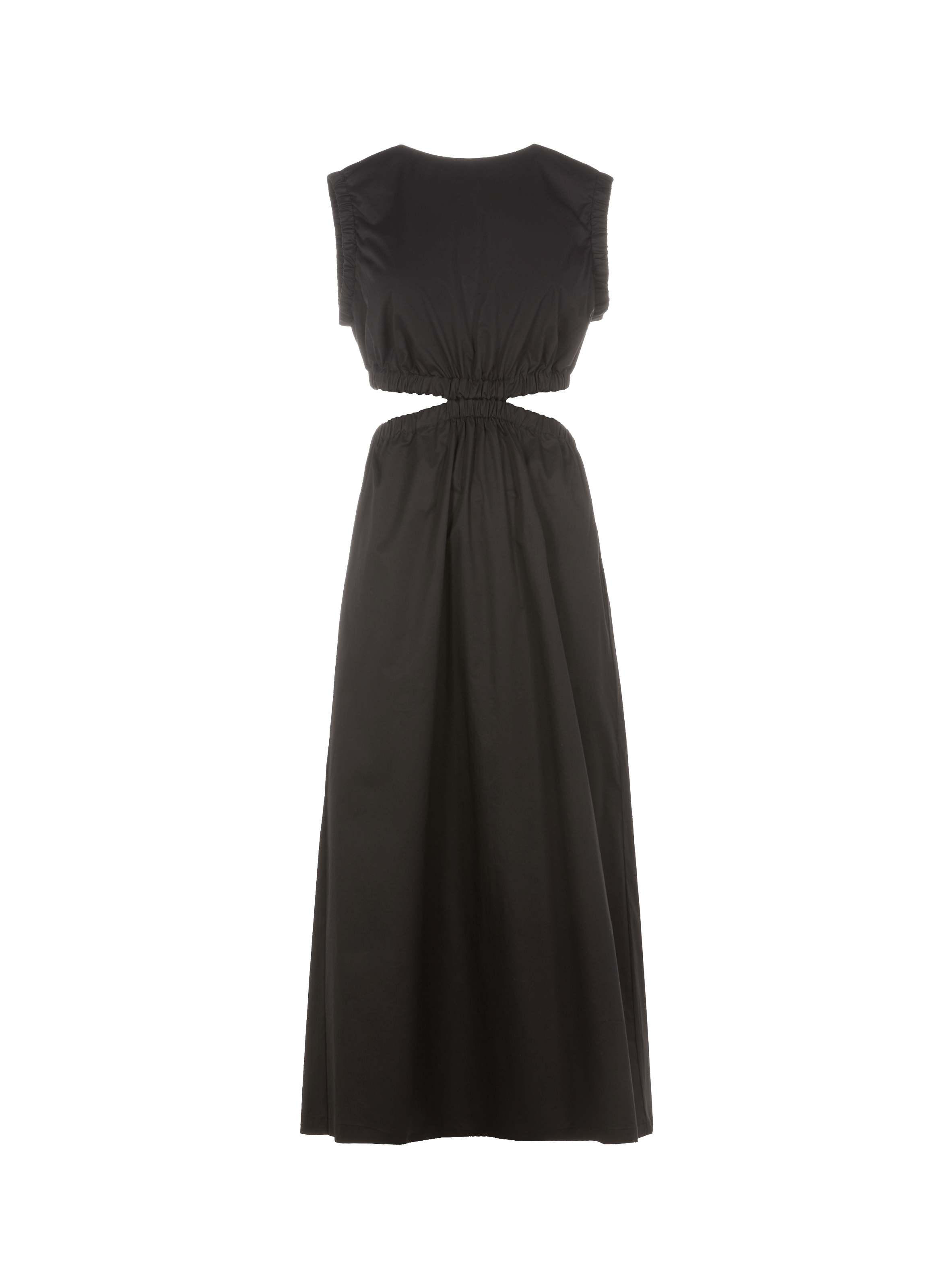 Robe Cut-out en coton mélangé SAISON 1865 Noir