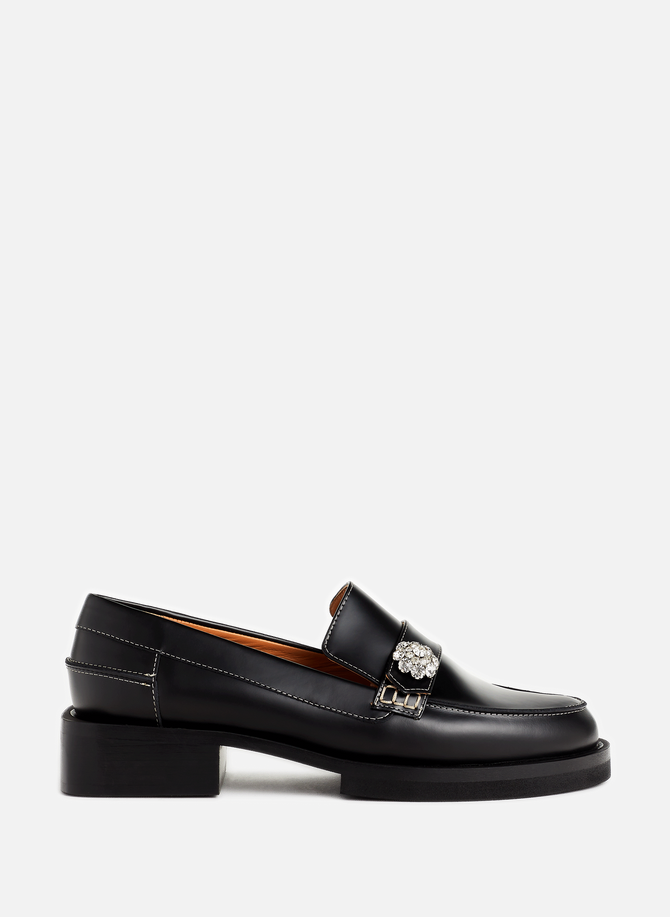 Leather loafers GANNI