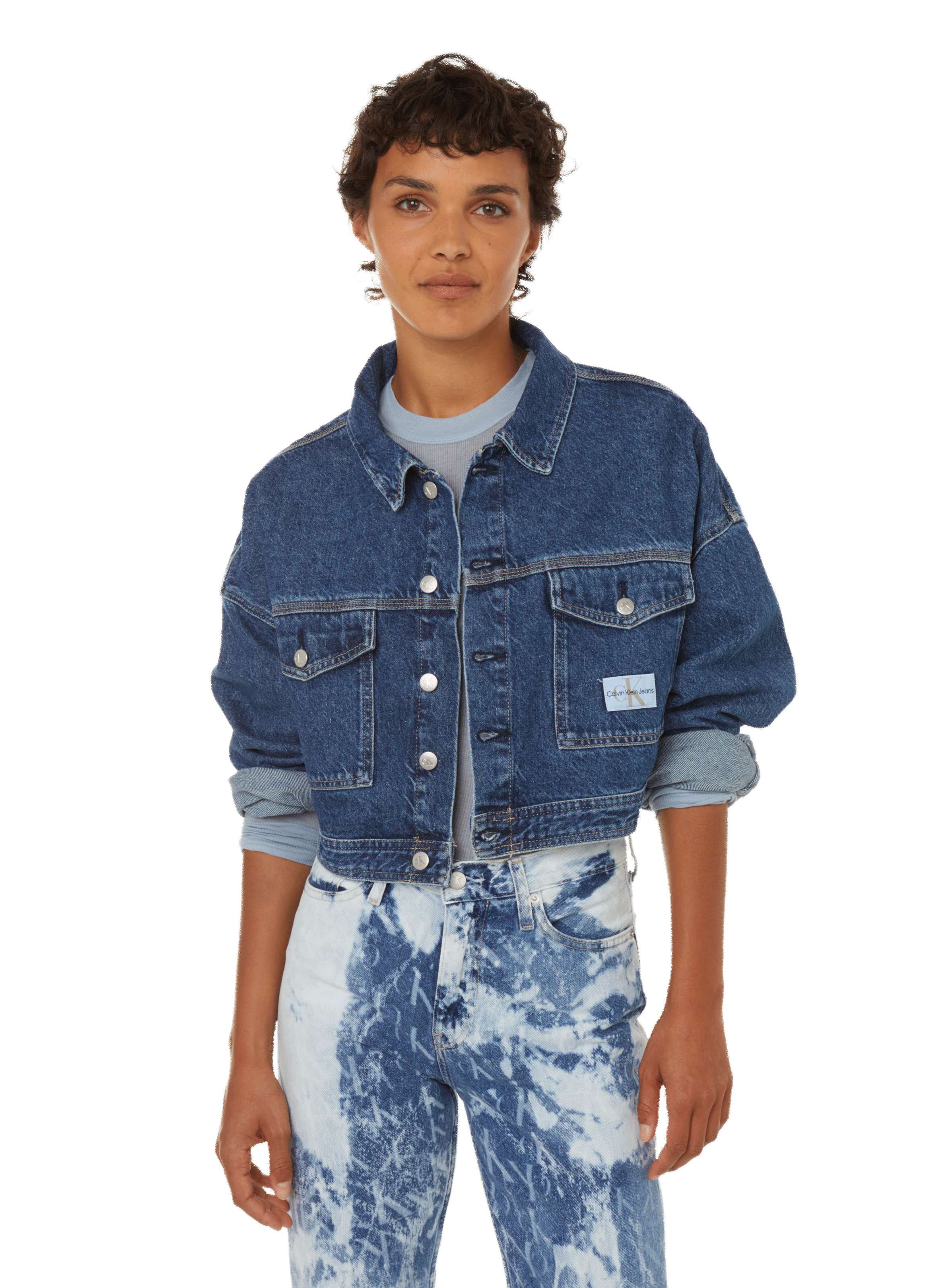Veste courte en jean  CALVIN KLEIN