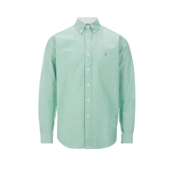 Chemise droite à carreaux en coton