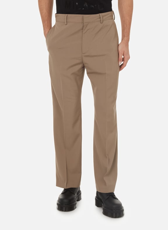 Pantalon en laine mélangé Marron by ACNE STUDIOS ACNE STUDIOS Pantalon en laine mélangé Marron