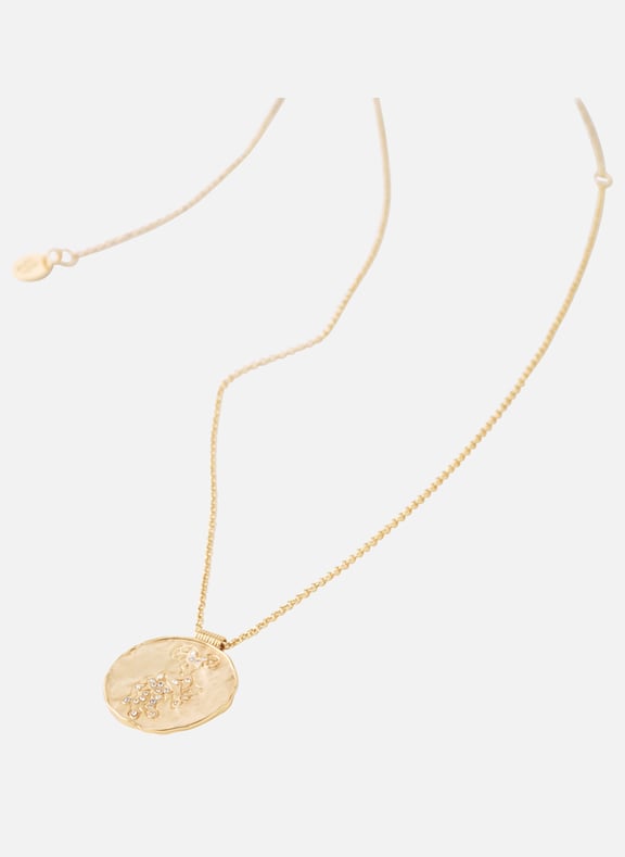 Collier à médaille signe astrologique Doré by MAJE MAJE Collier à médaille signe astrologique Doré