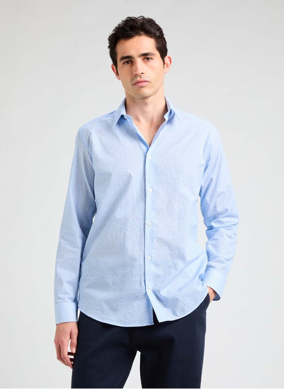 Floral-print shirt Blue by AU PRINTEMPS PARIS AU PRINTEMPS PARIS Floral-print shirt Blue