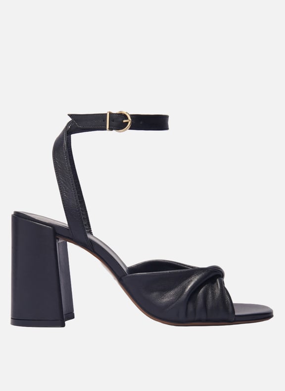 Sandales à talon en cuir Noir by MAJE MAJE Sandales à talon en cuir Noir