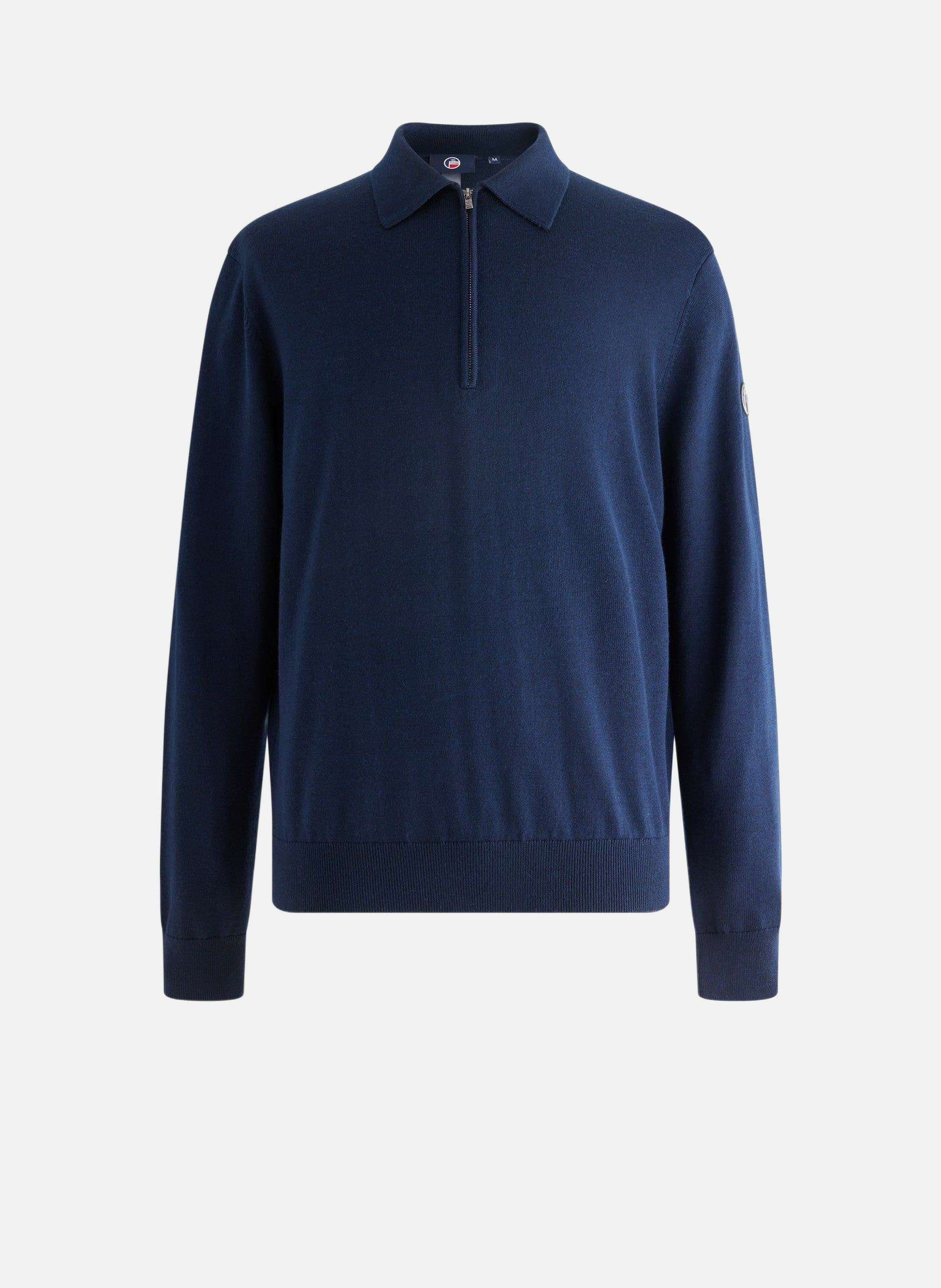 Pull clovis col camionneur coupe regular FUSALP Bleu