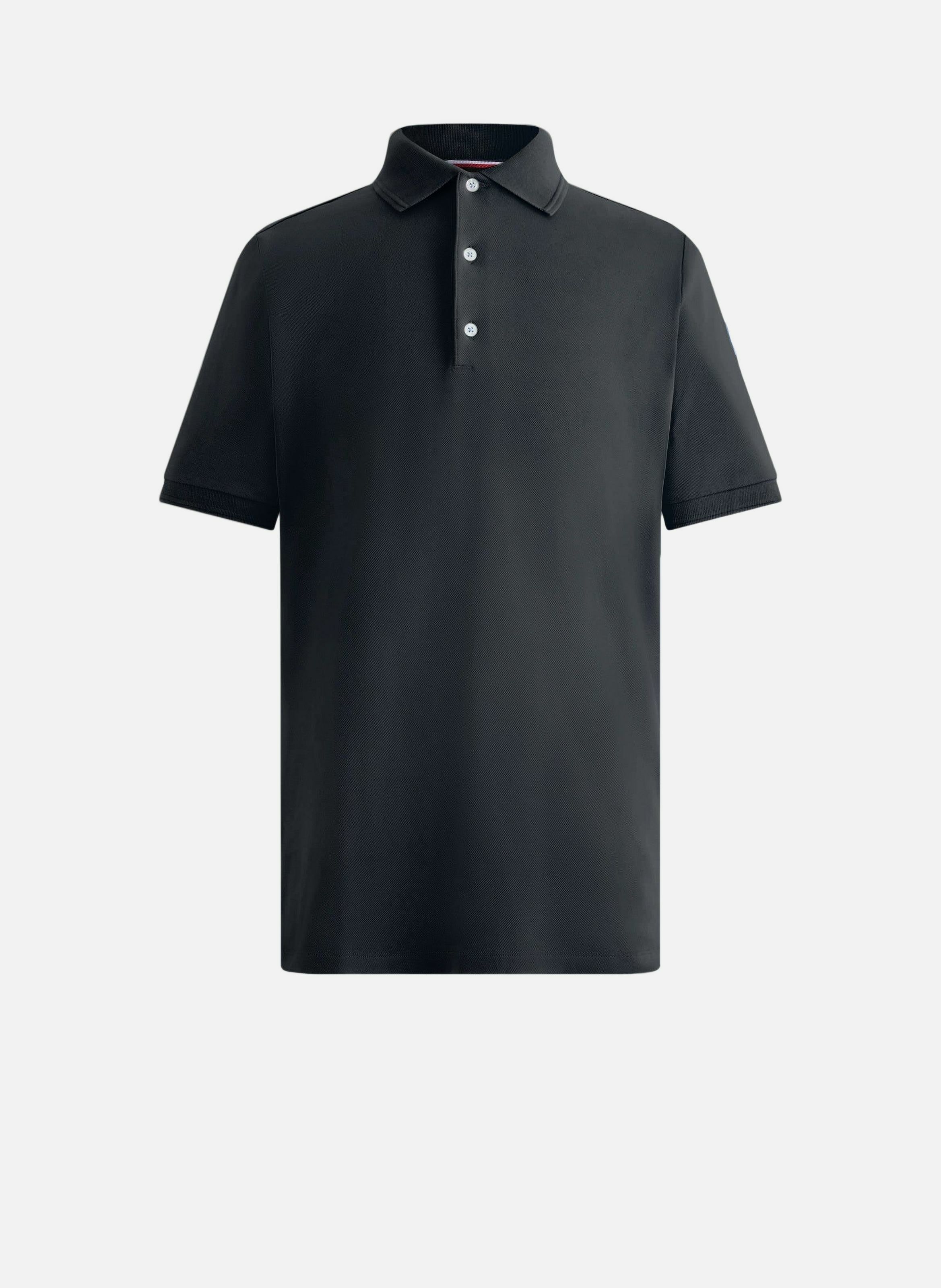 Polo manches courtes gabin col chemise coupe regular FUSALP Noir