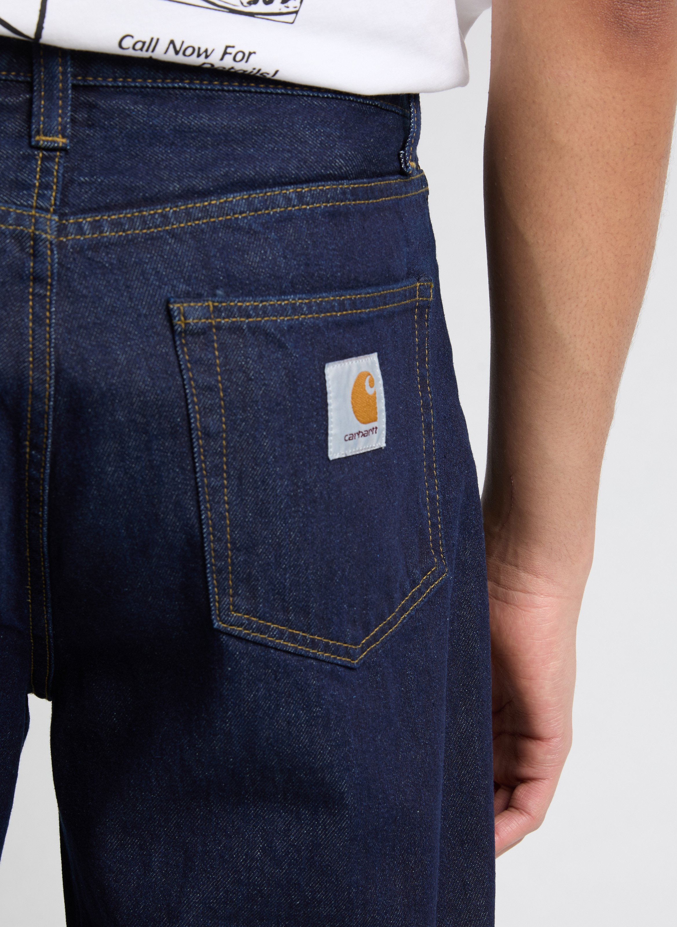 Straight cotton jeans CARHARTT WIP Blue
