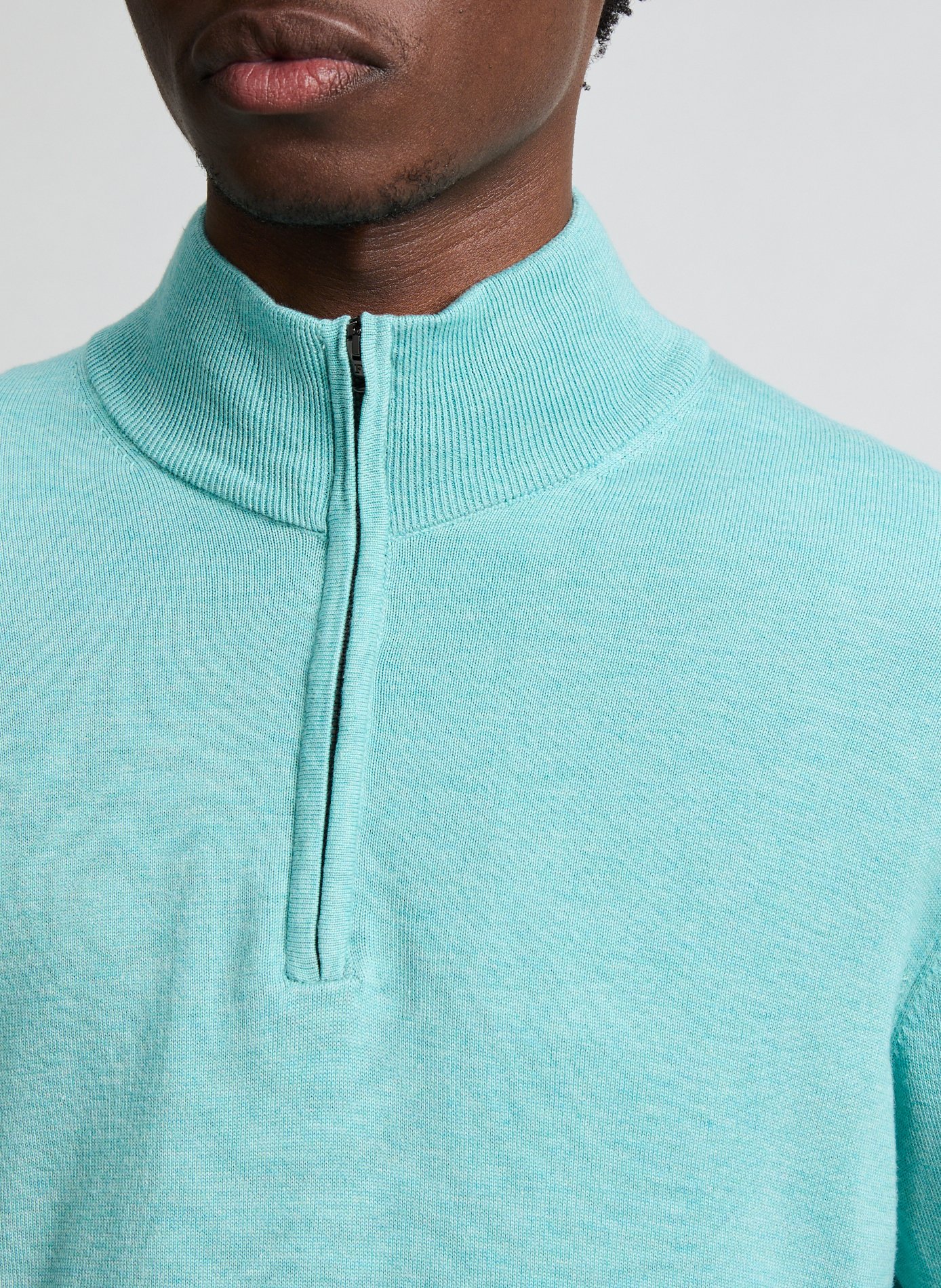 Pull en coton et soie FACONNABLE Bleu