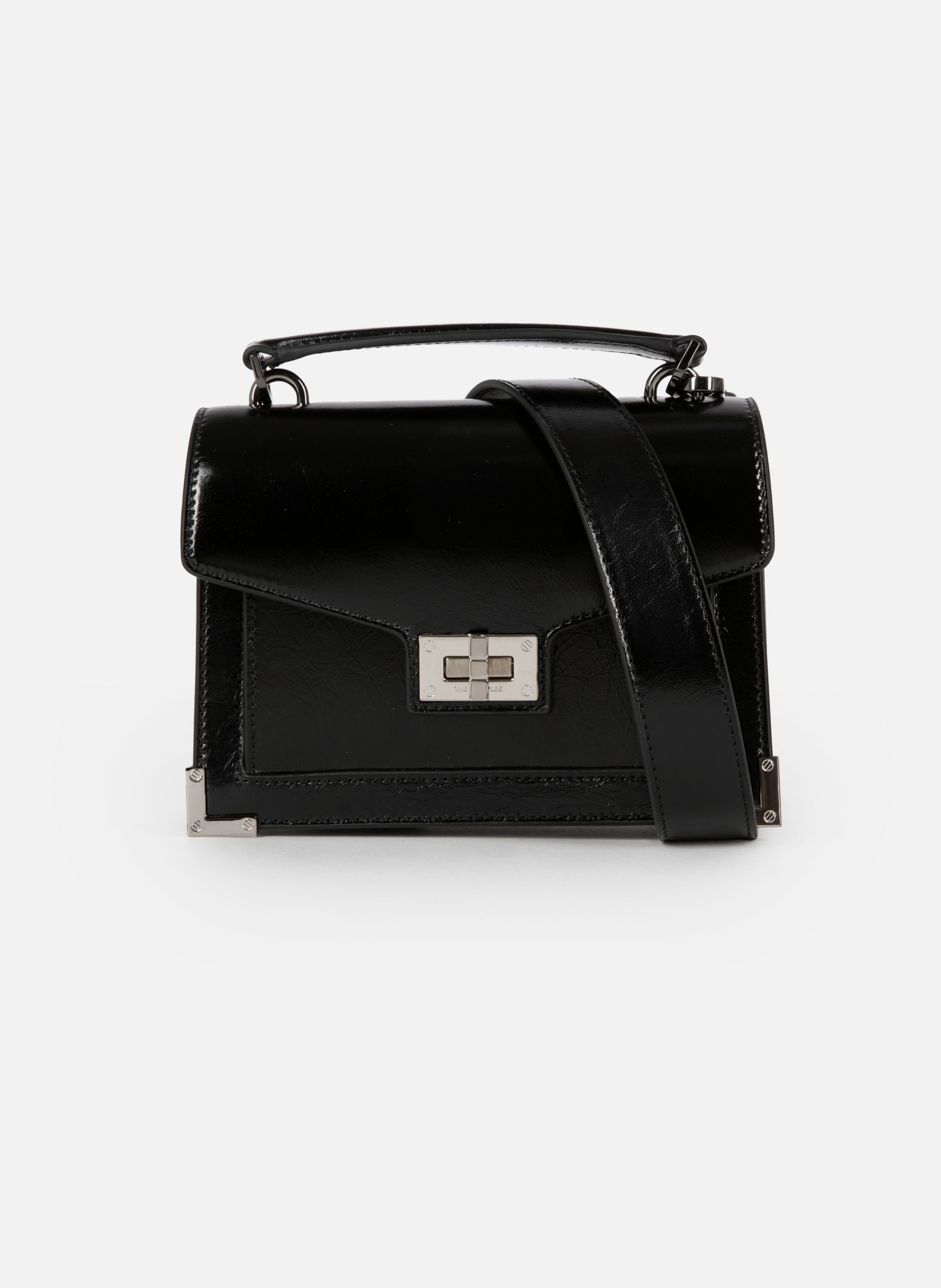 Sac emily small en cuir craquelé THE KOOPLES Noir