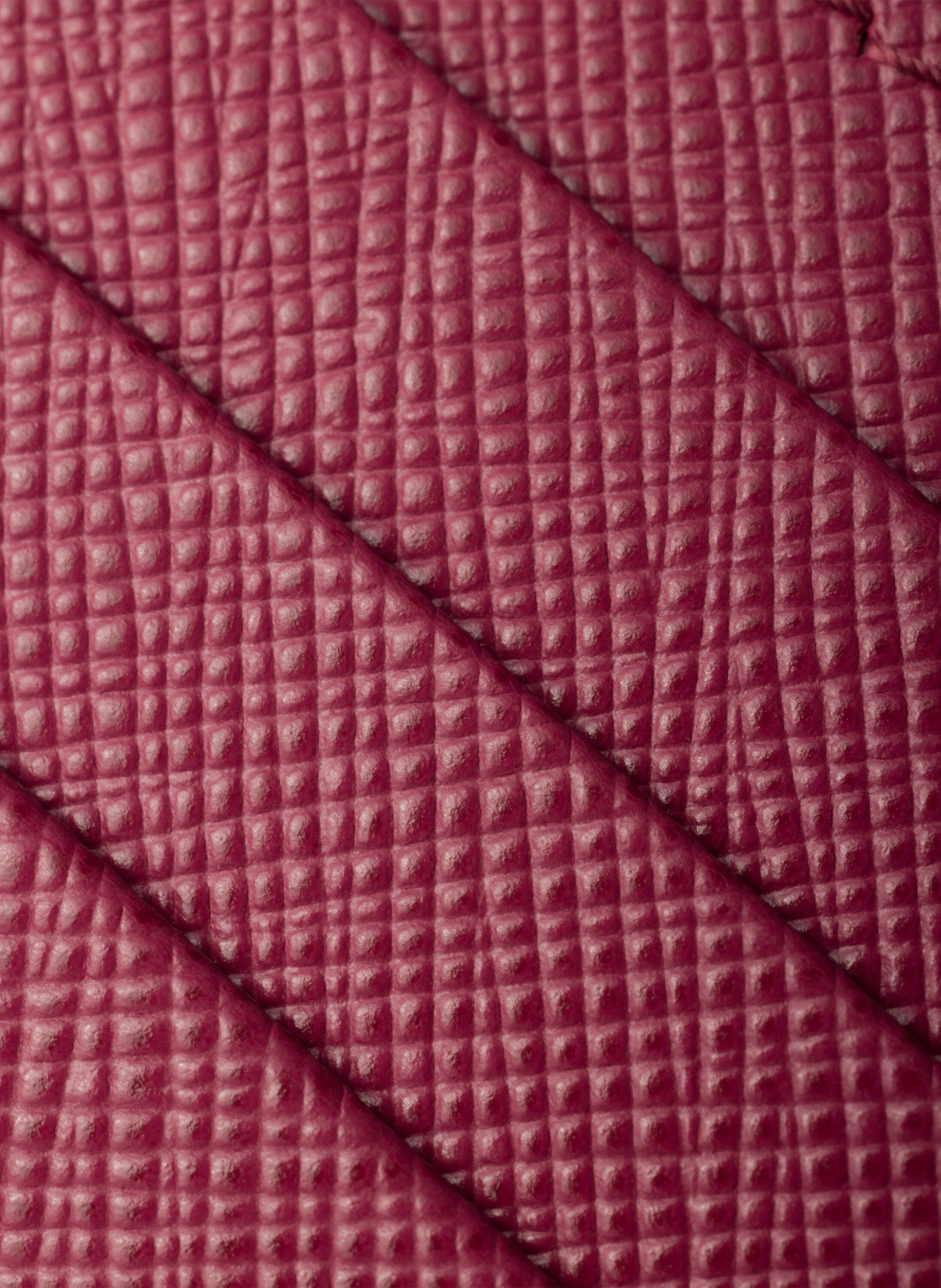 Porte-cartes en cuir saffiano PRADA Rose