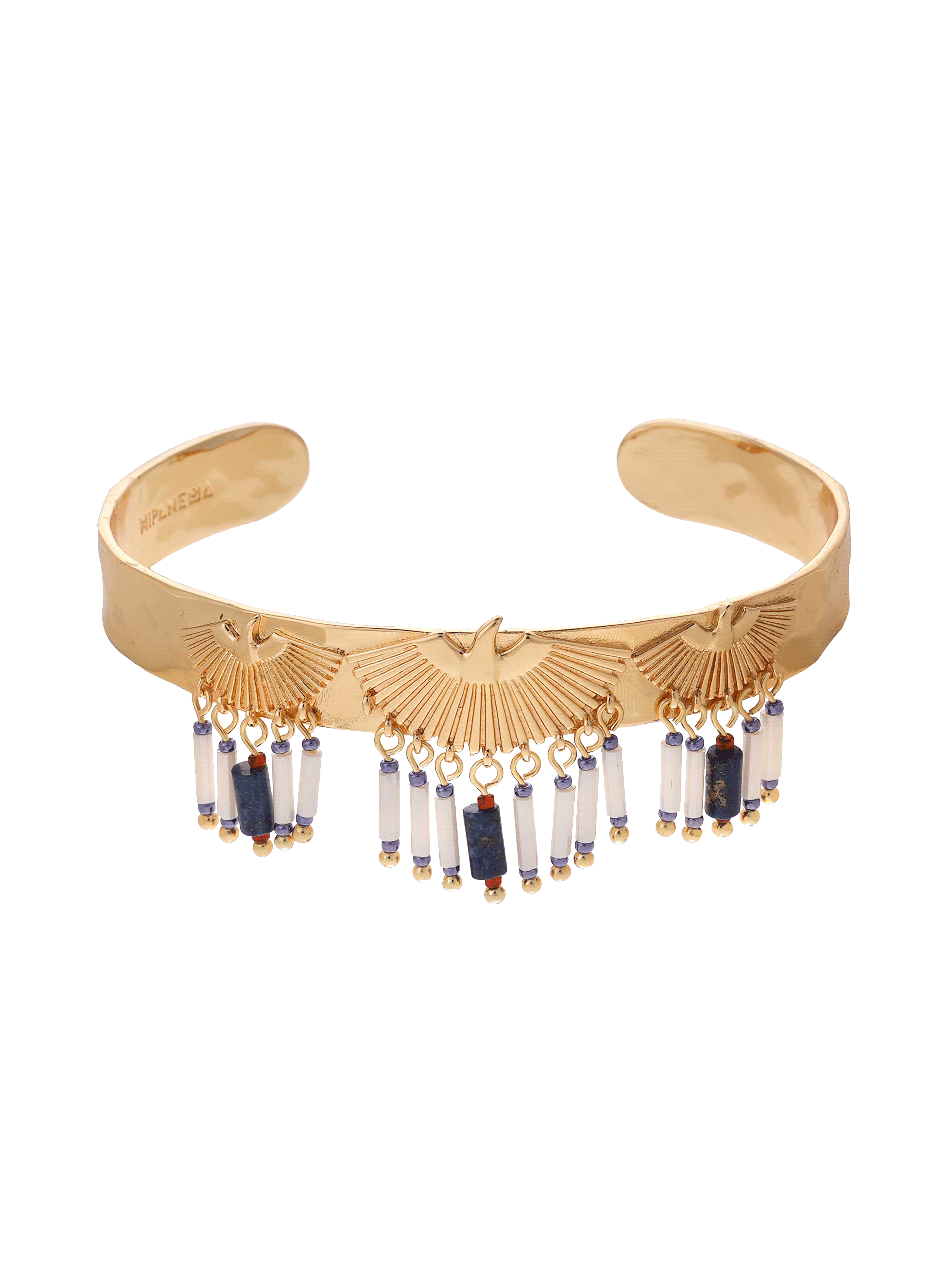 Bracelet jonc avec perles swenn HIPANEMA Bleu