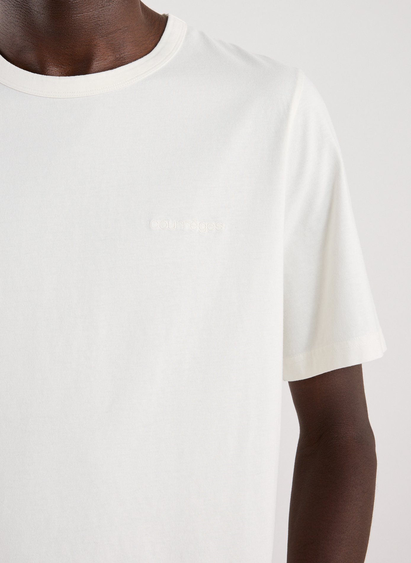 Classic Cotton T-Shirt COURRÈGES White