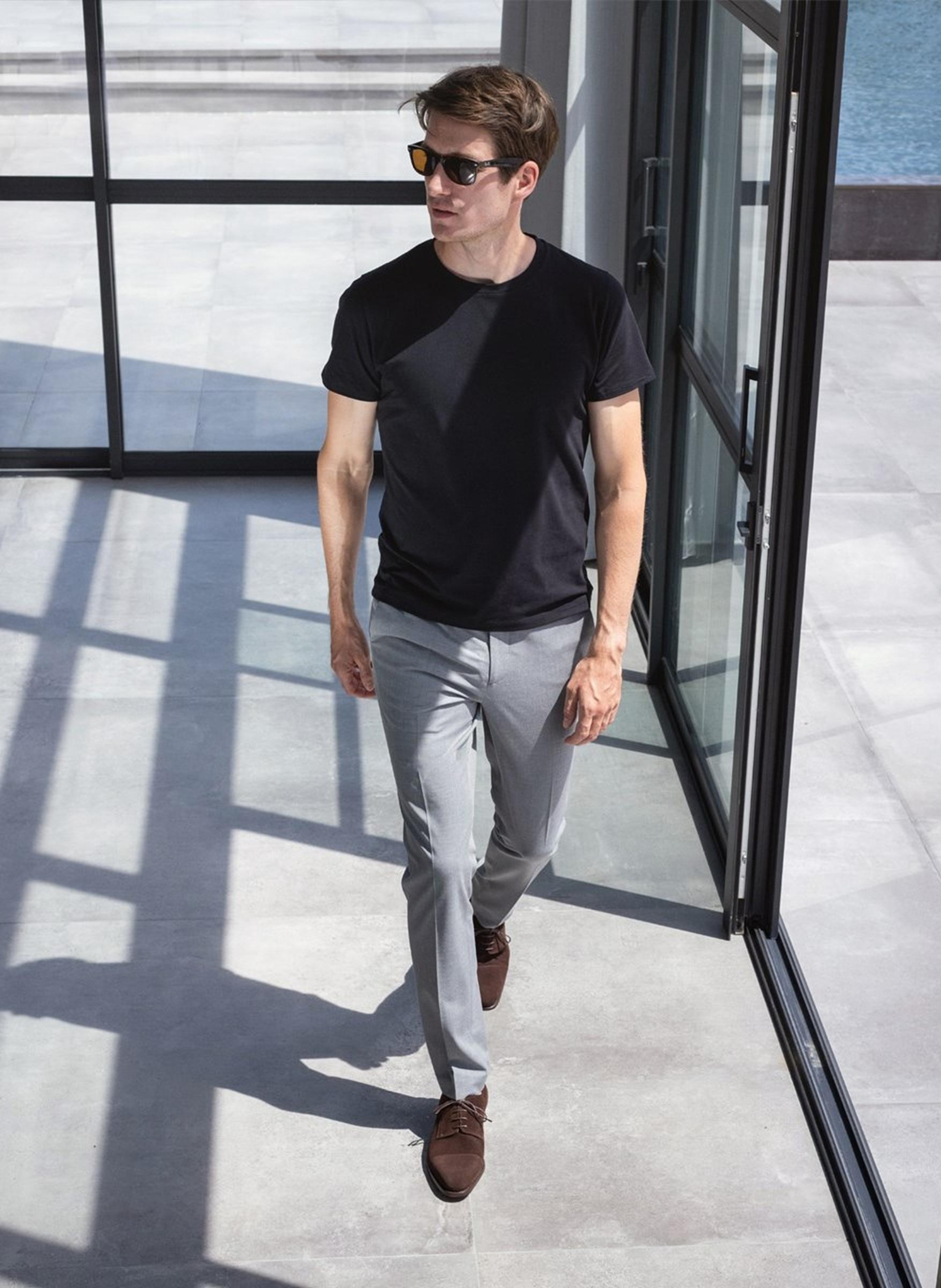 Derby daim elvis FINSBURY Marron