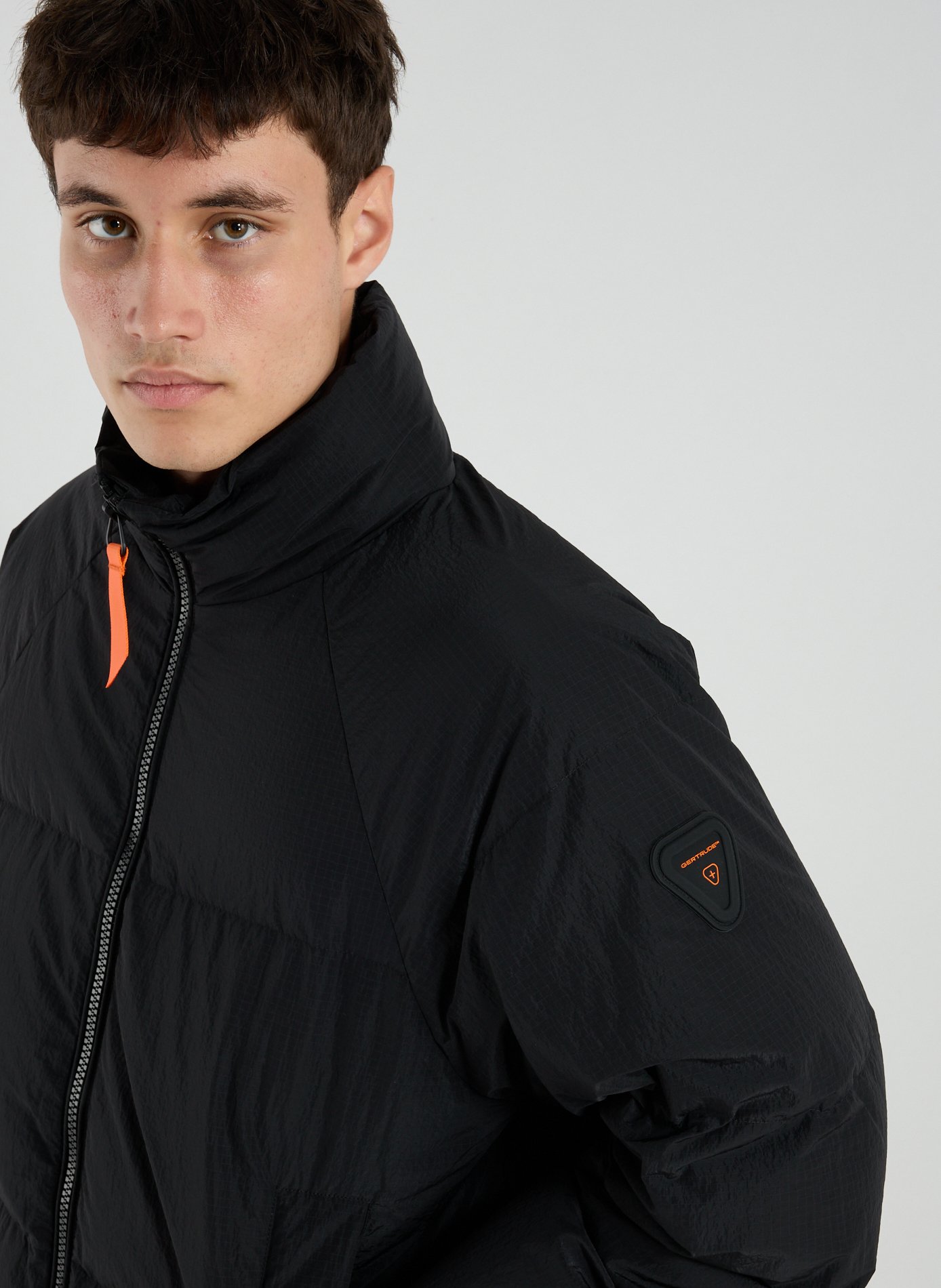 Doudoune droite col montant GERTRUDE ET GASTON Noir