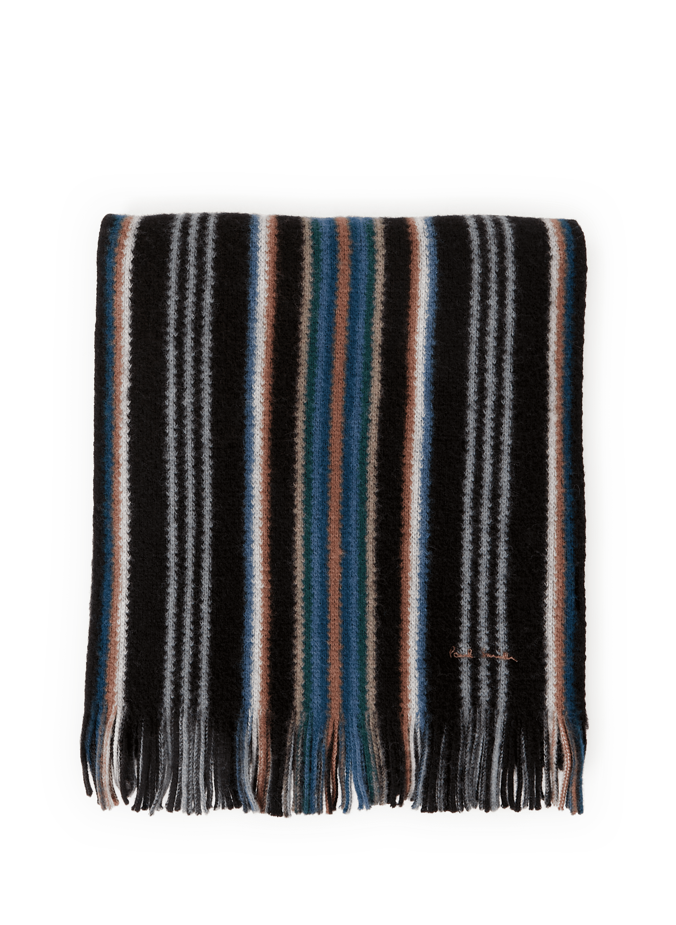 PAUL SMITH Echarpe en laine mérinos Multicolore