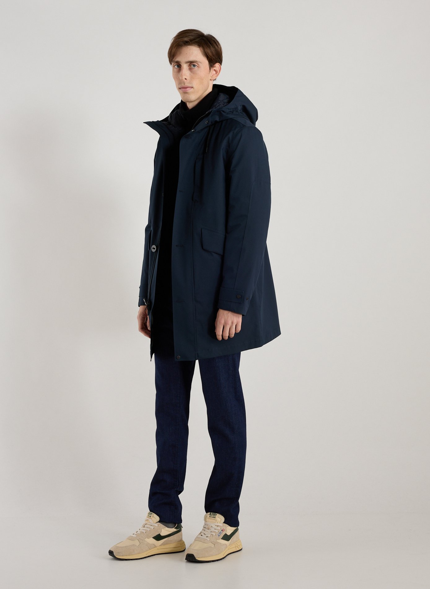 Parka à capuche  WOOLRICH Bleu