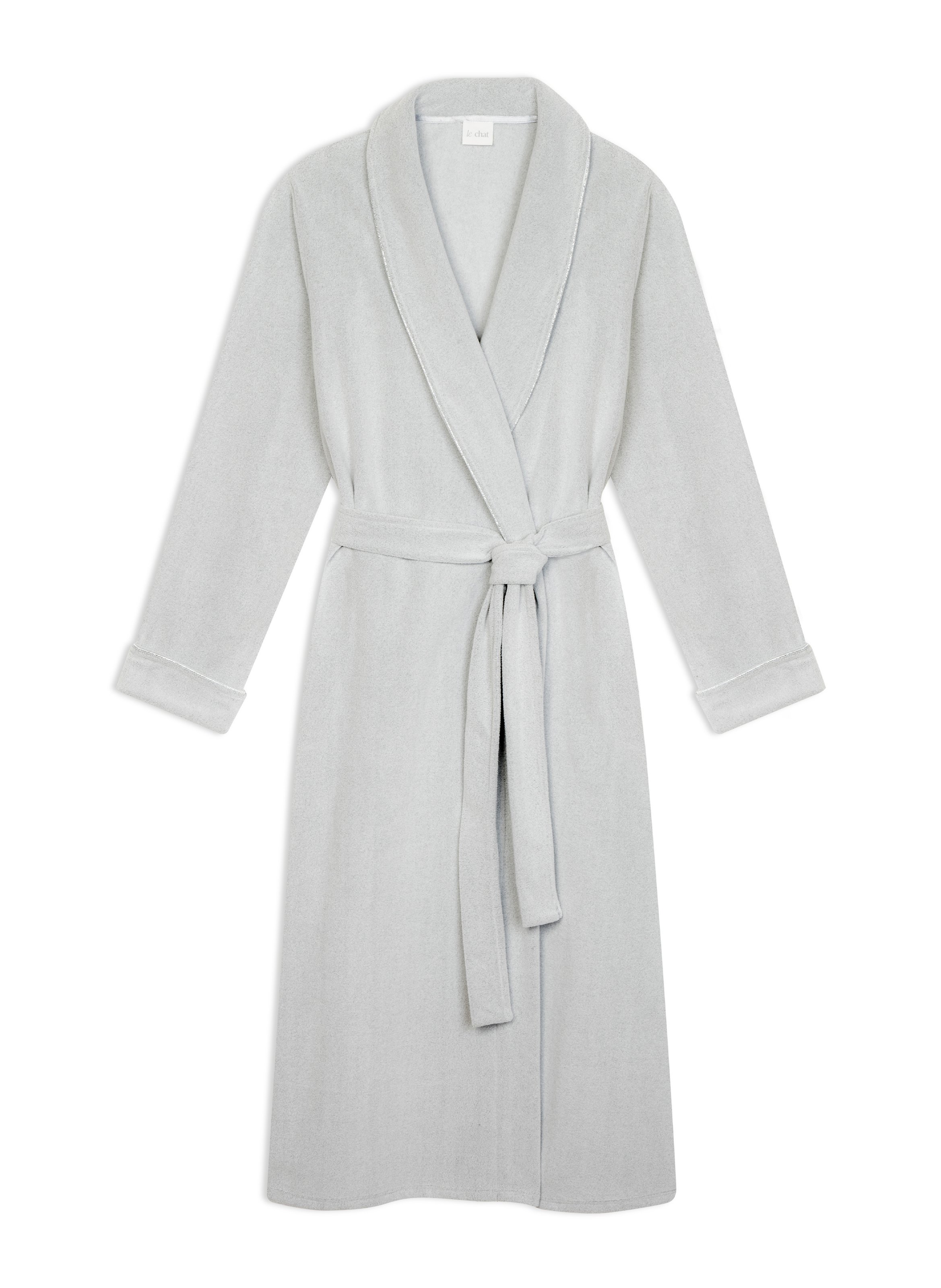 Peignoir en micropolaire flocon 160 LE CHAT Gris