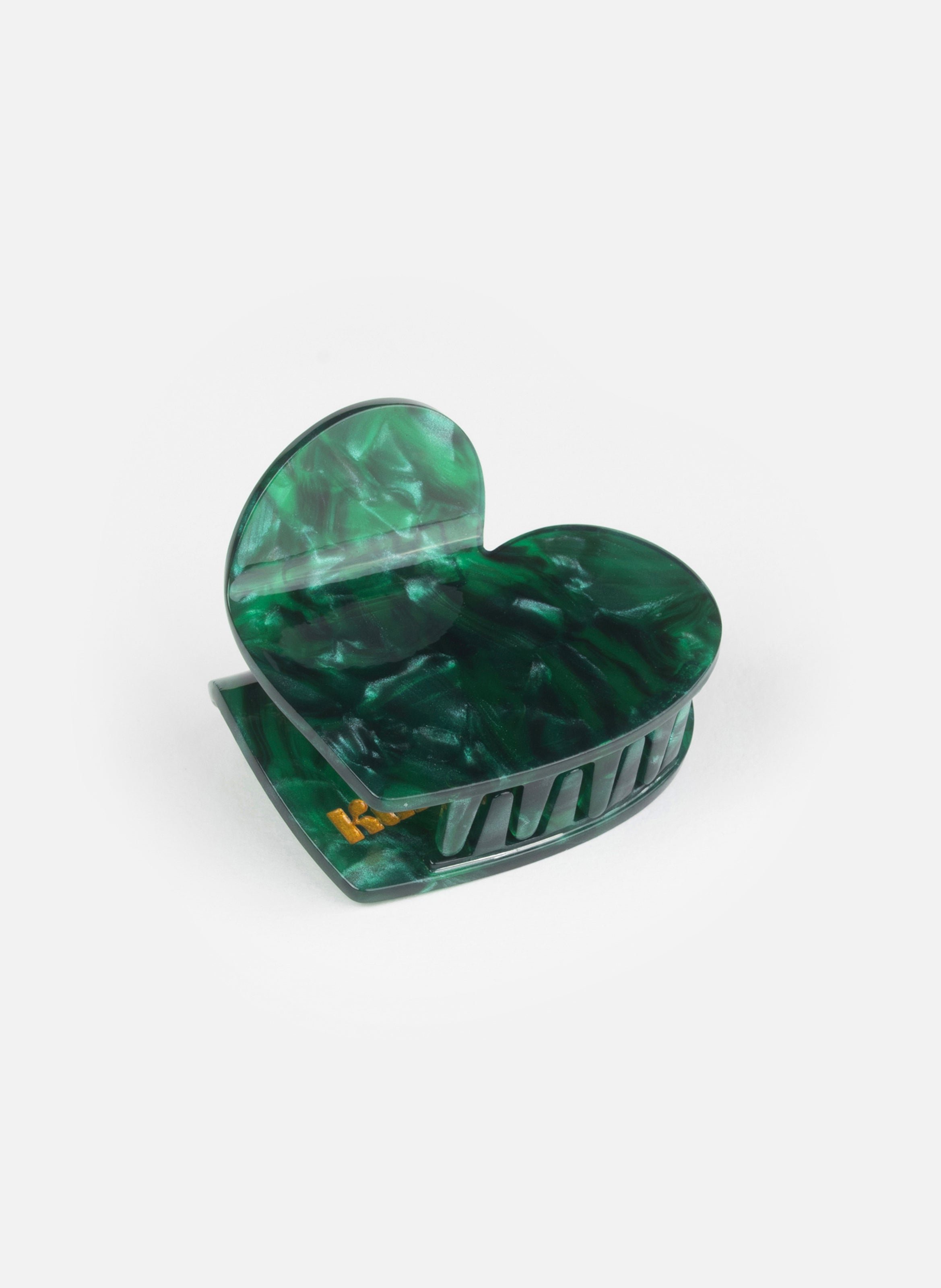 Pince à cheveux lova en acétate de cellulose KURAGE GINZA Vert