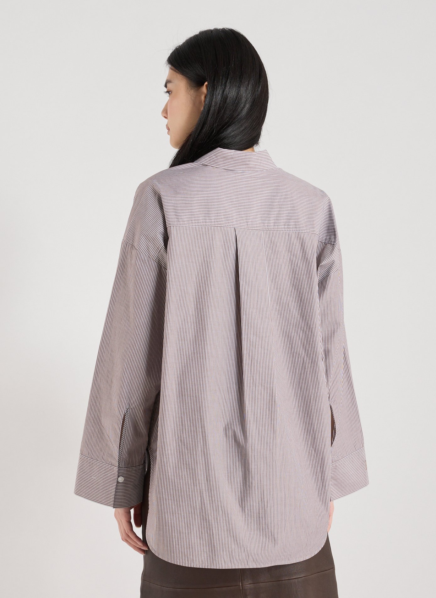 Oversized organic cotton shirt BY MALENE BIRGER Multicolour
