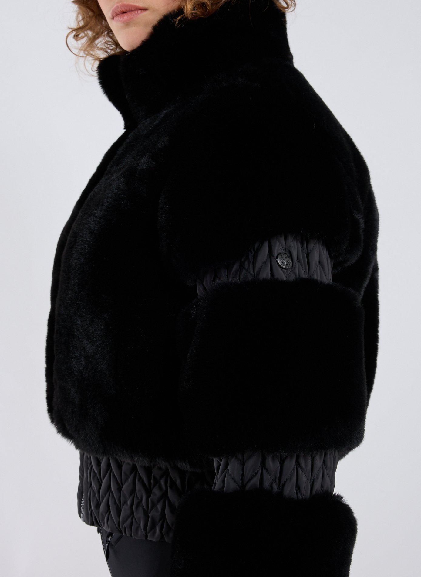 Veste à col montant effet fourrure GOLDBERGH Noir