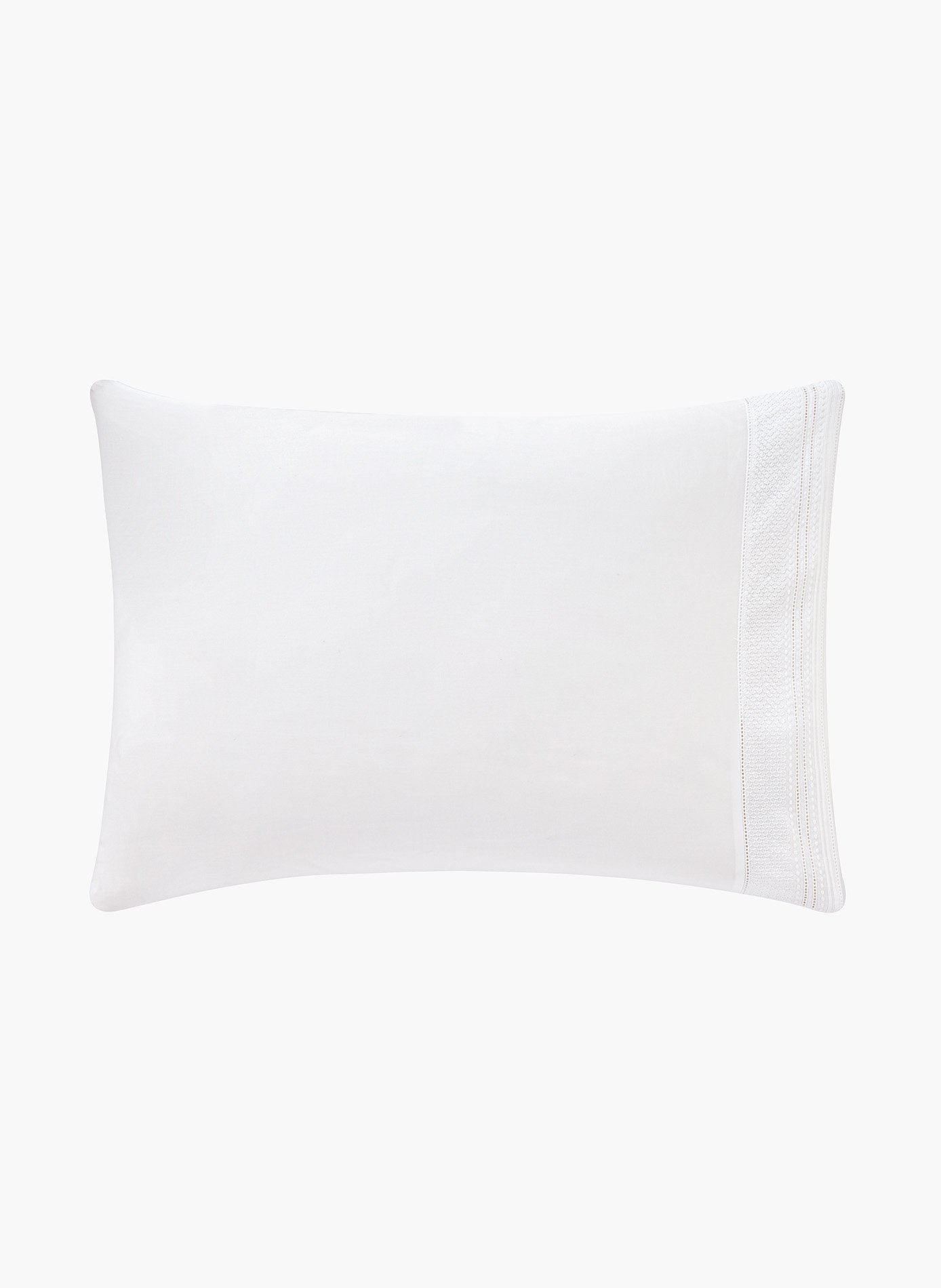 Taie d'oreiller chateau ANNE DE SOLENE Blanc