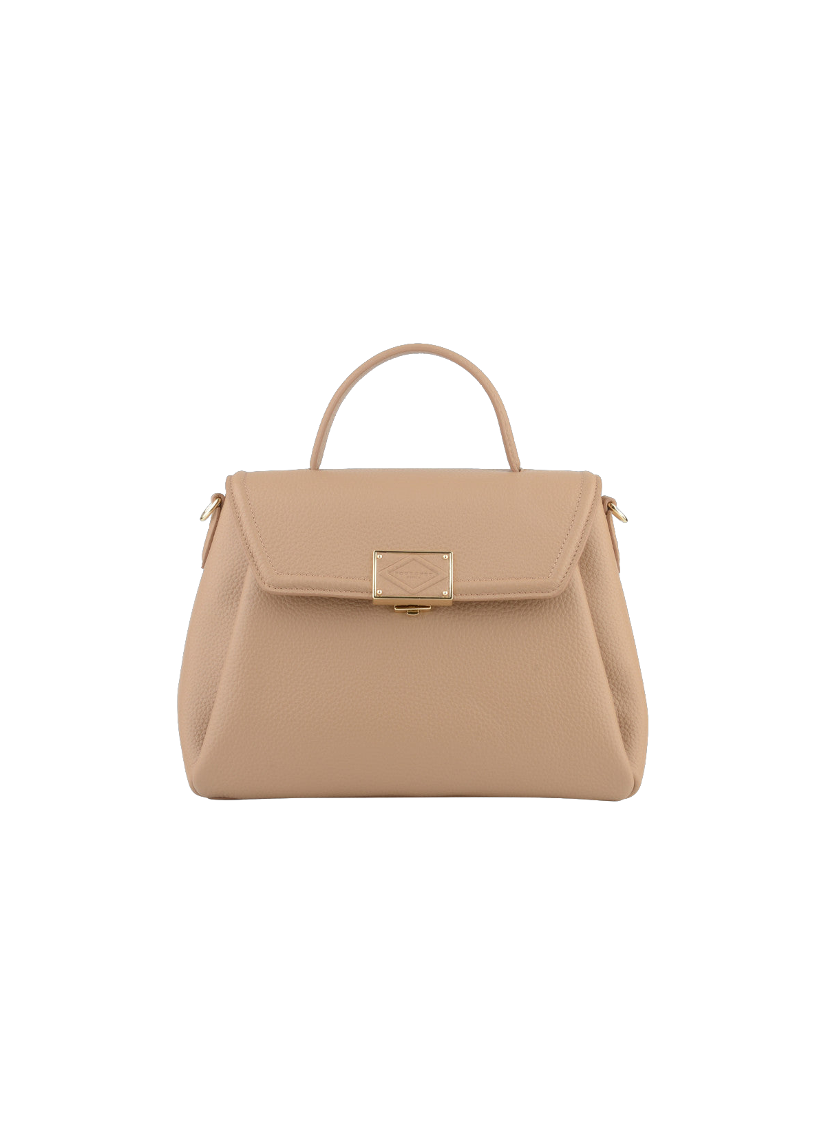 Carat | Sac à main GM en cuir de vachette POURCHET Marron