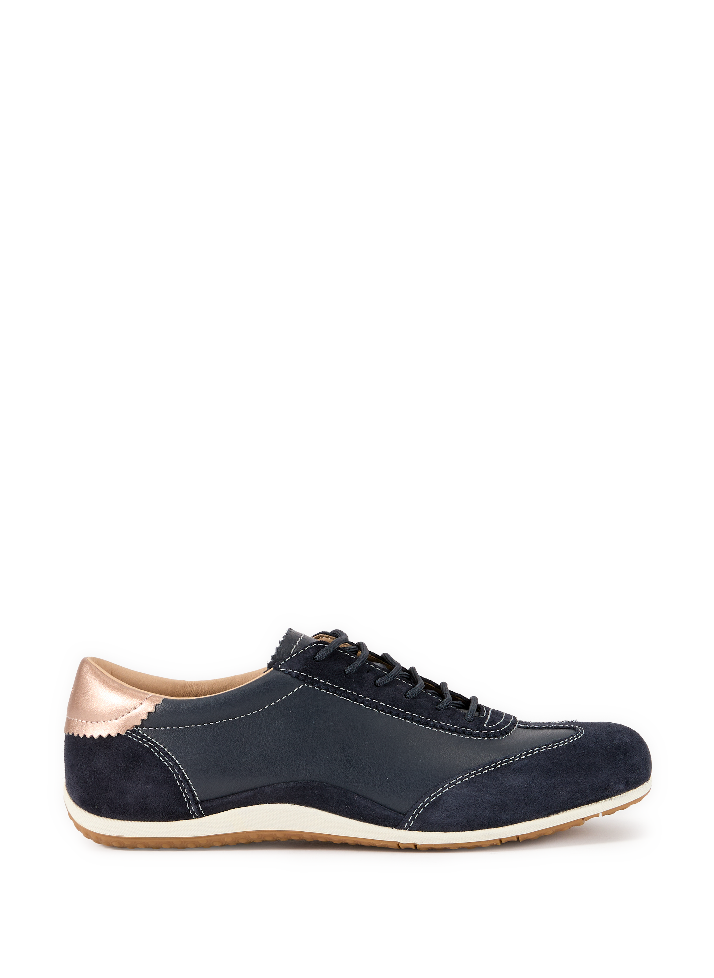 Bi-material sneakers GEOX Blue