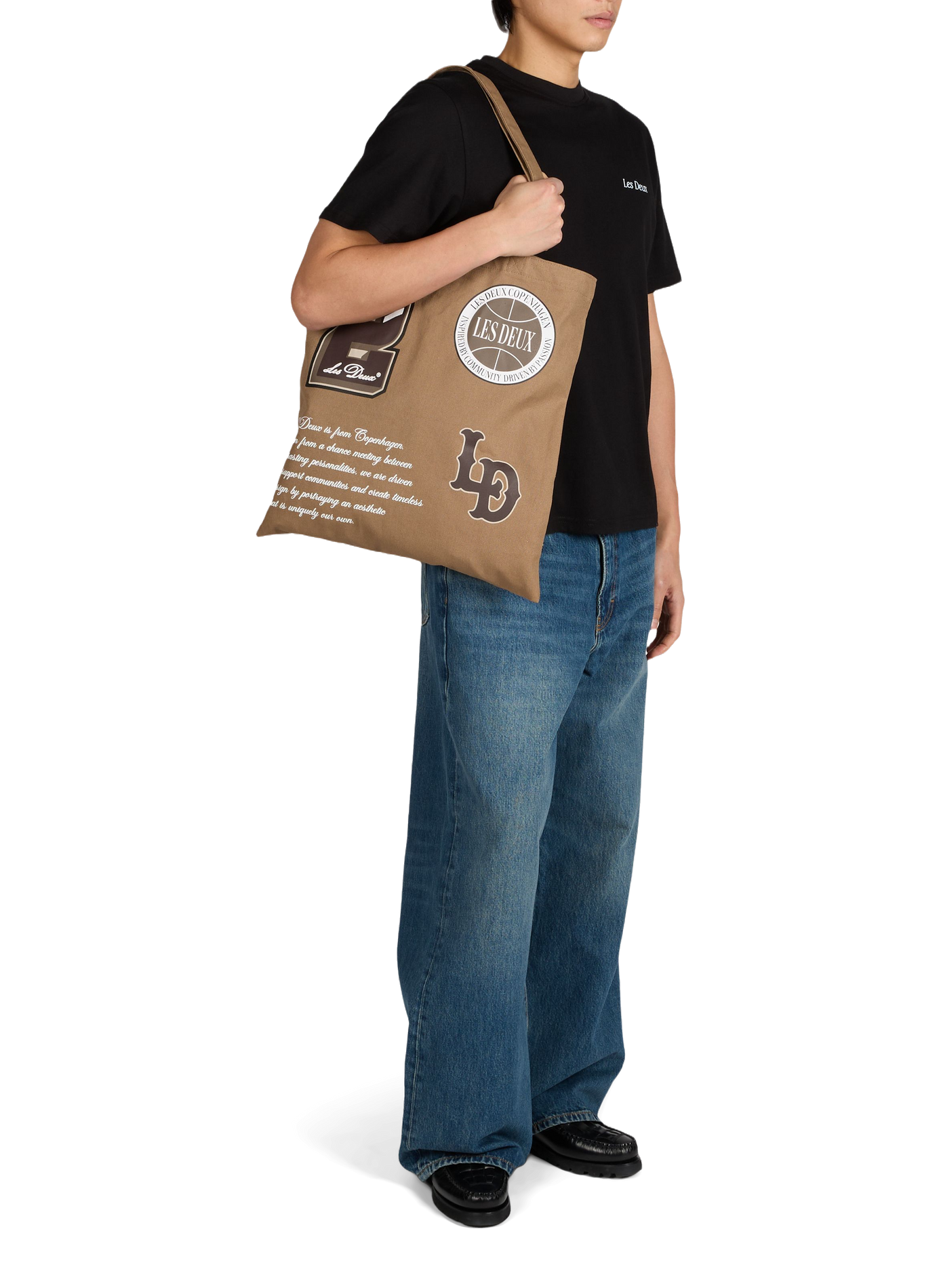 Straight and wide leg jeans in blended cotton JEANERICA DENIM Blue