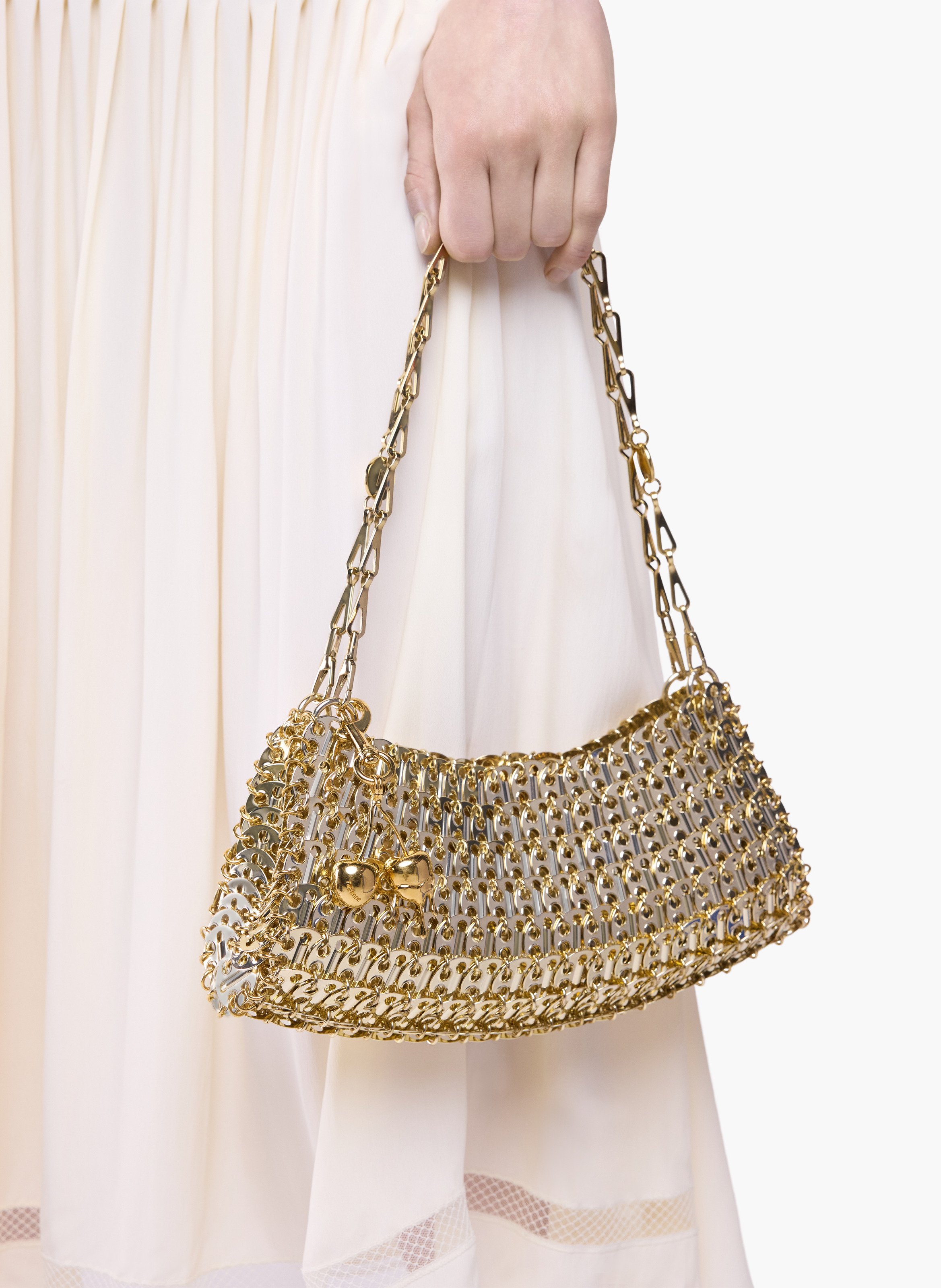 1969 clutch en métal RABANNE Doré