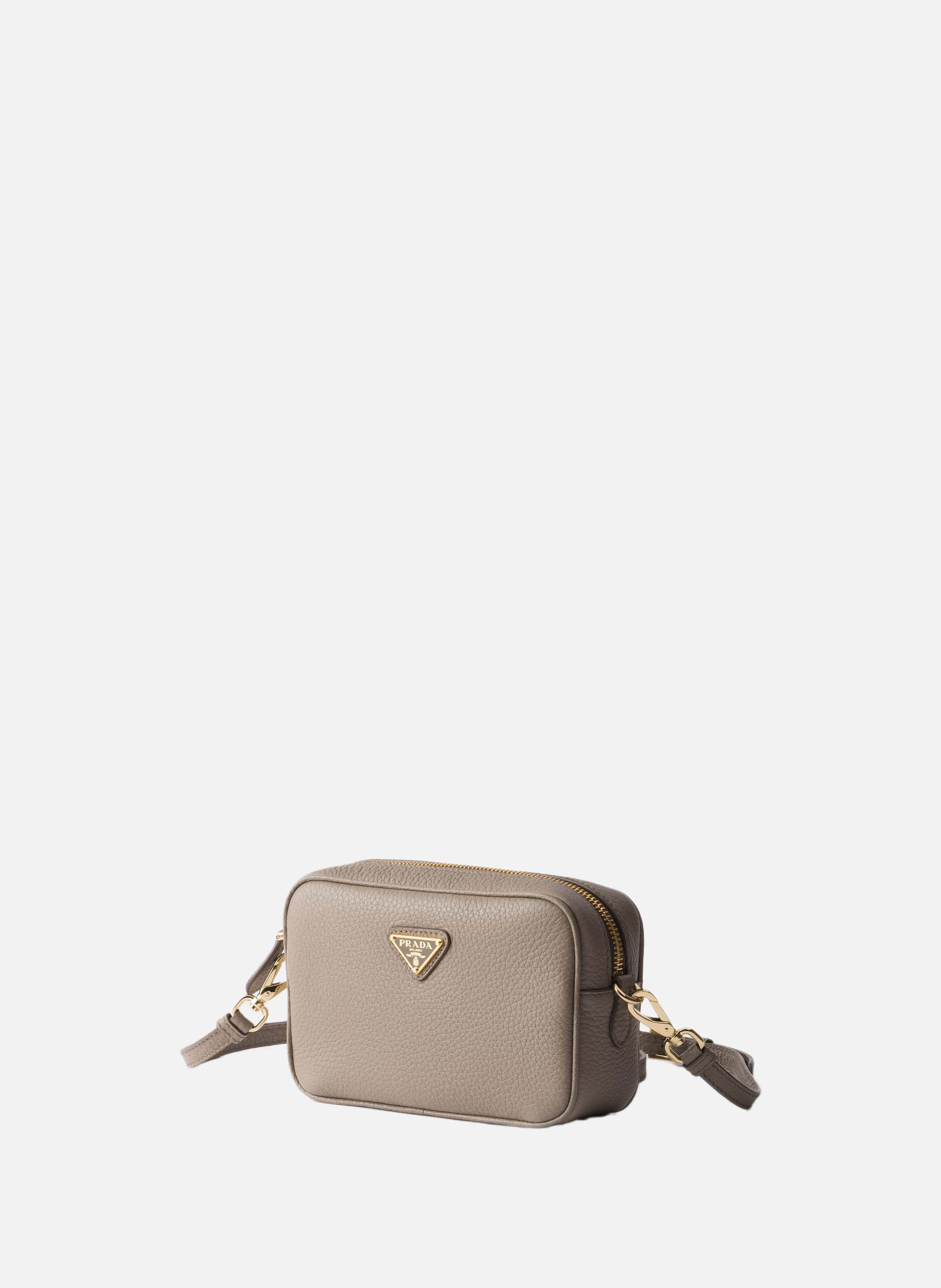Mini sac en cuir PRADA Gris
