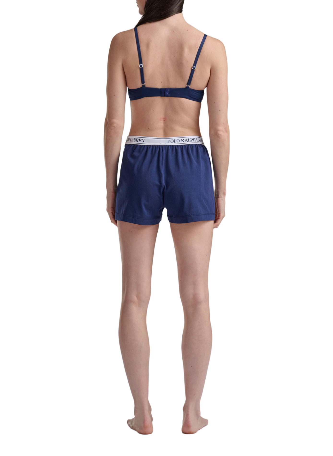 Short de pyjama à logo en coton mélangé POLO RALPH LAUREN Bleu