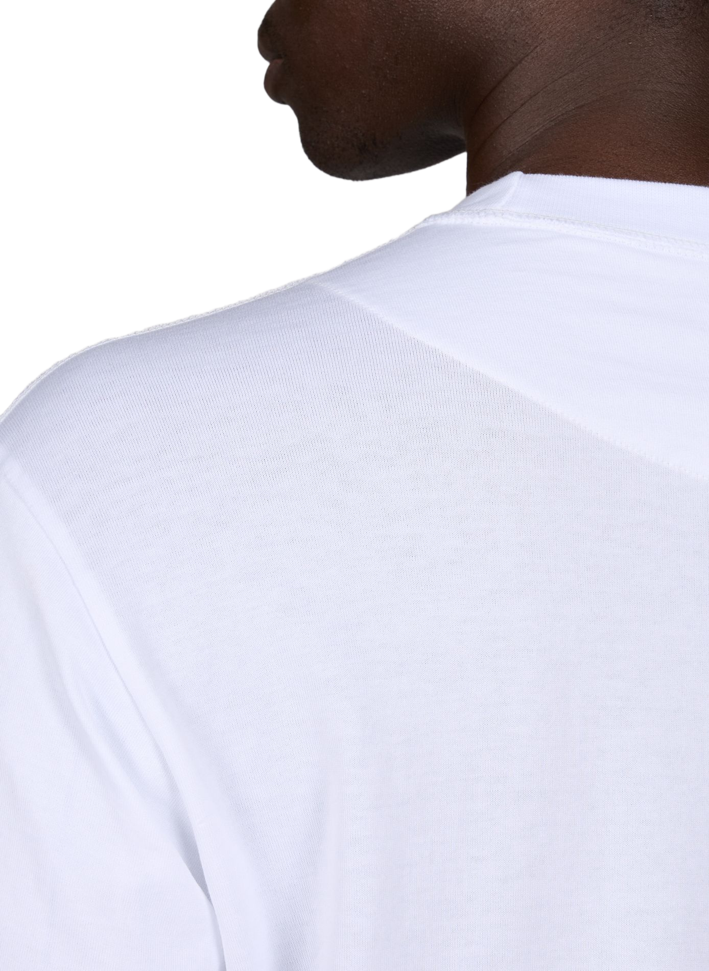 Straight T-shirt with shirt sleeves panel SONIA CARRASCO White