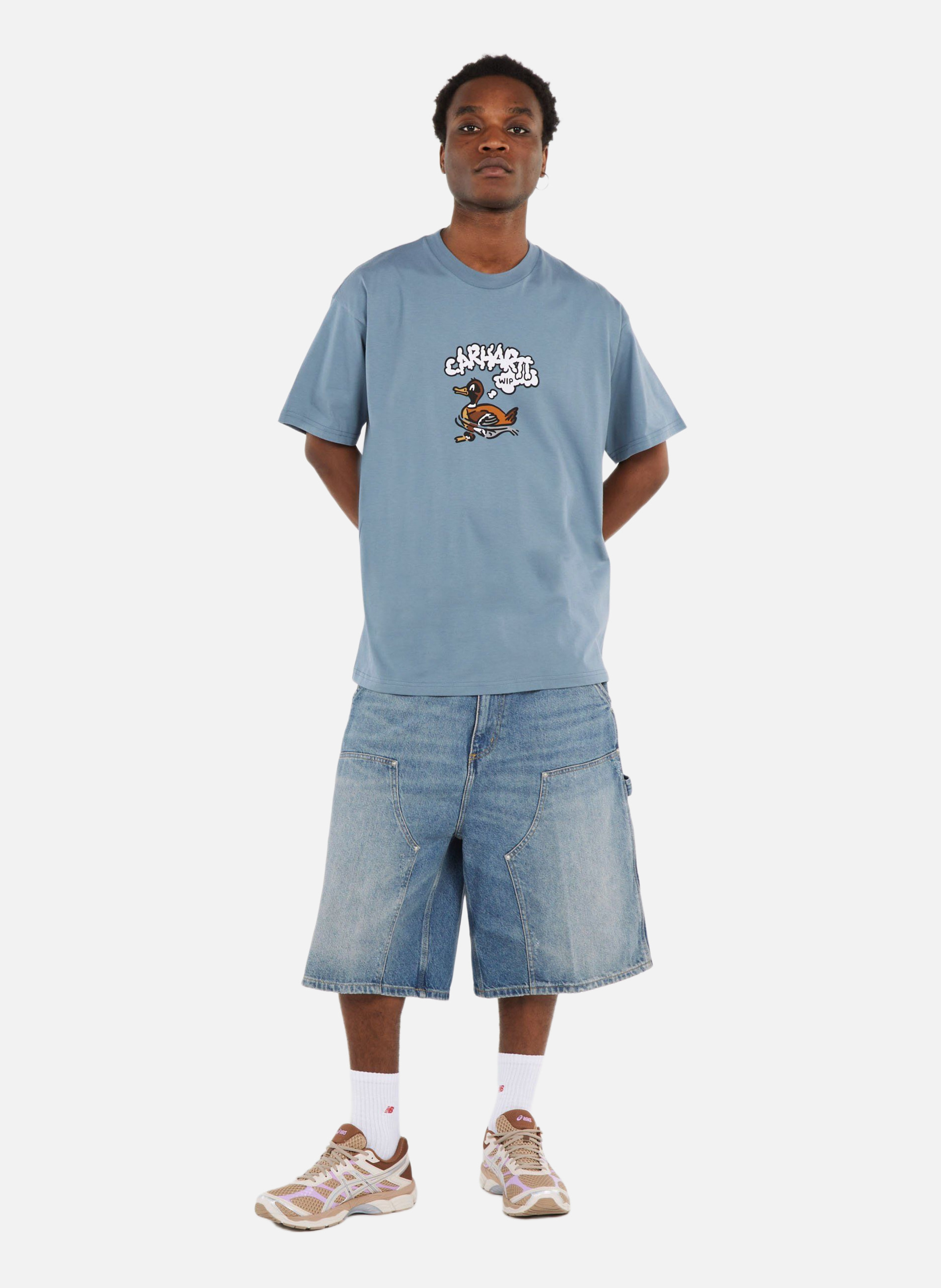 T-shirt s/s duck duck t-shirt | Bleu CARHARTT WIP Homme