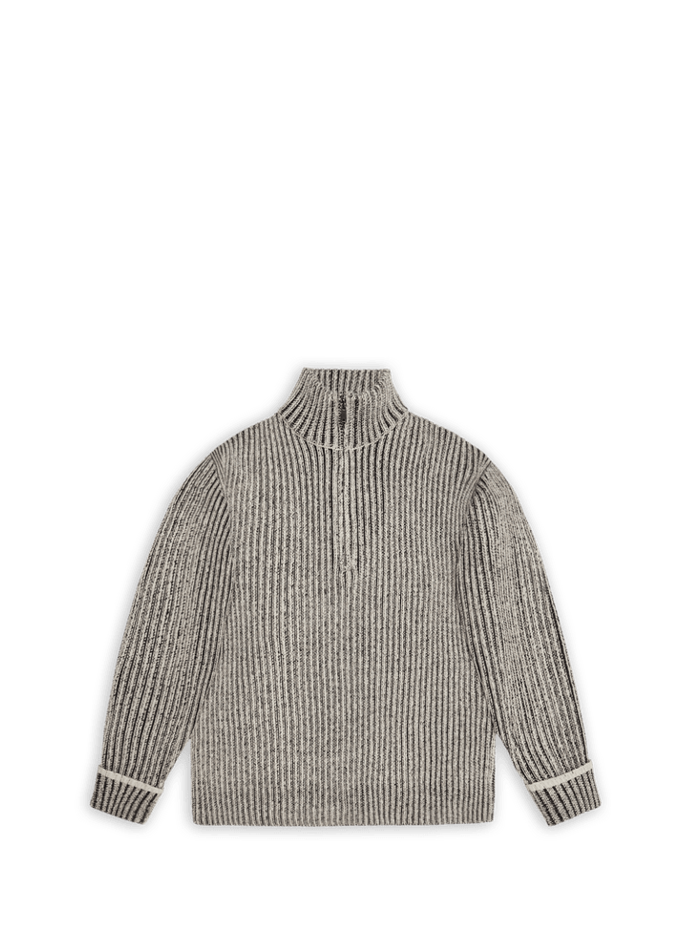 Pull col zippé RAINS Gris