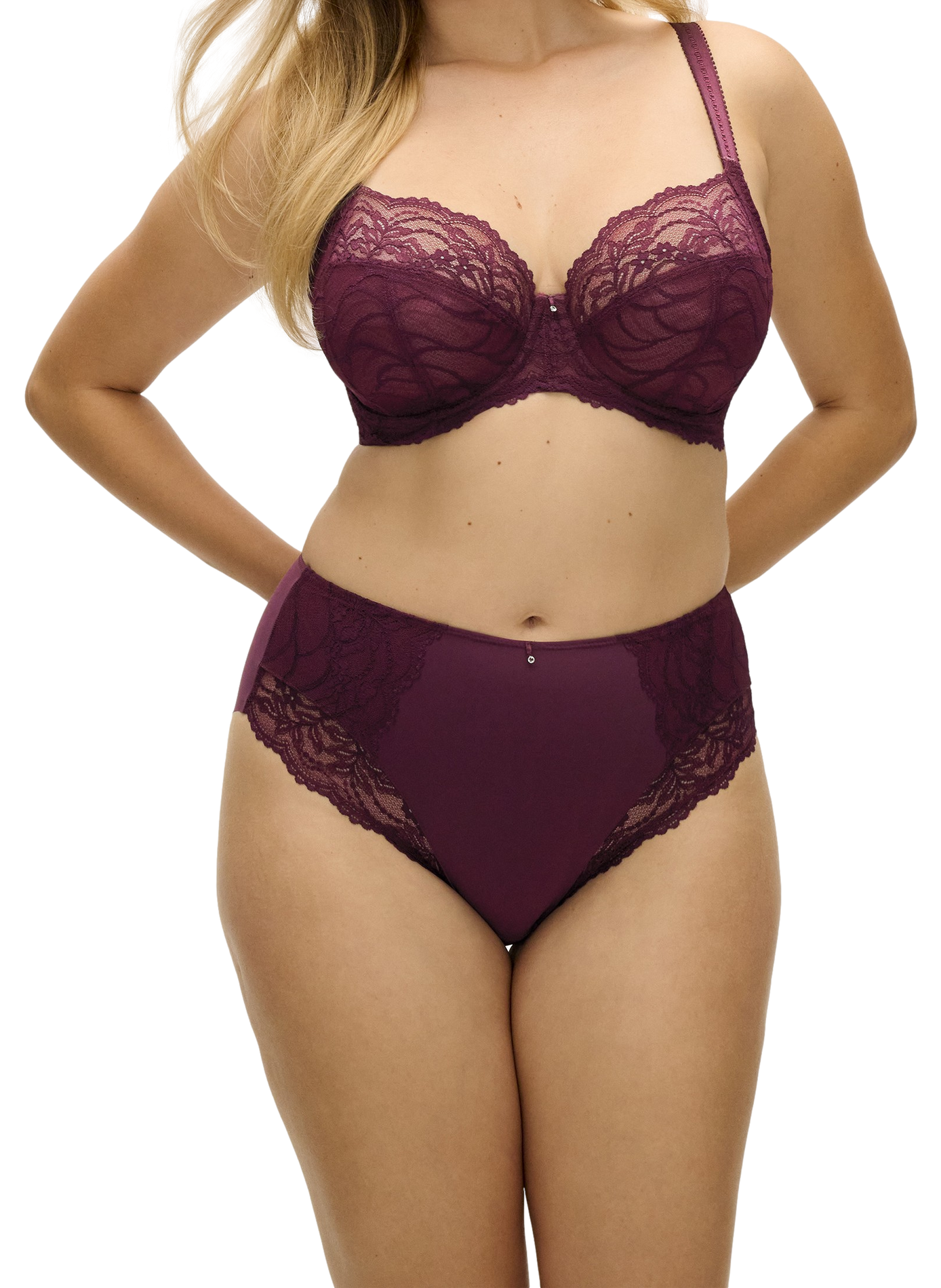 Lace balconette bra FREYA Red
