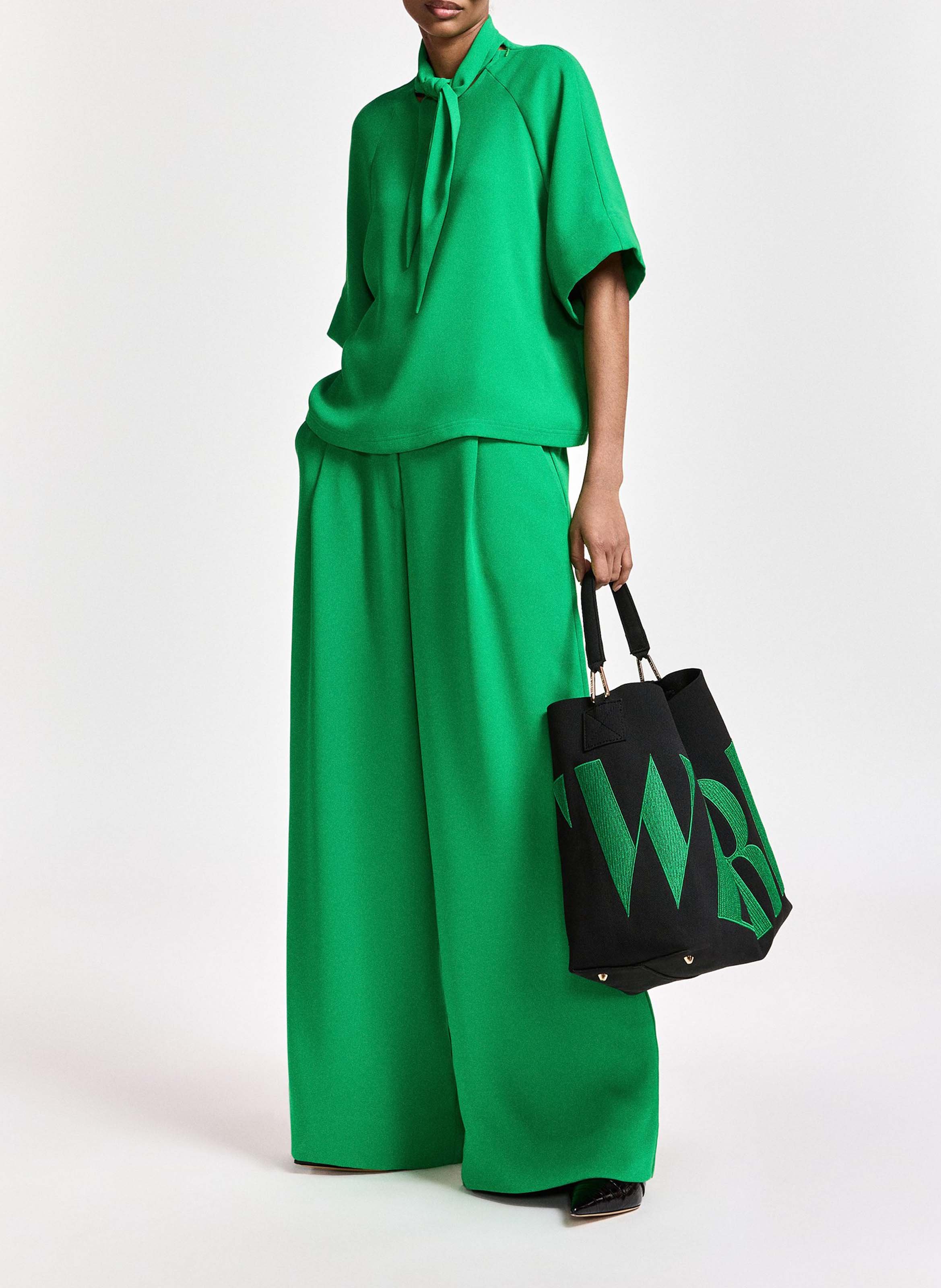 Top droit à col foulard kassie ESSENTIEL ANTWERP Vert
