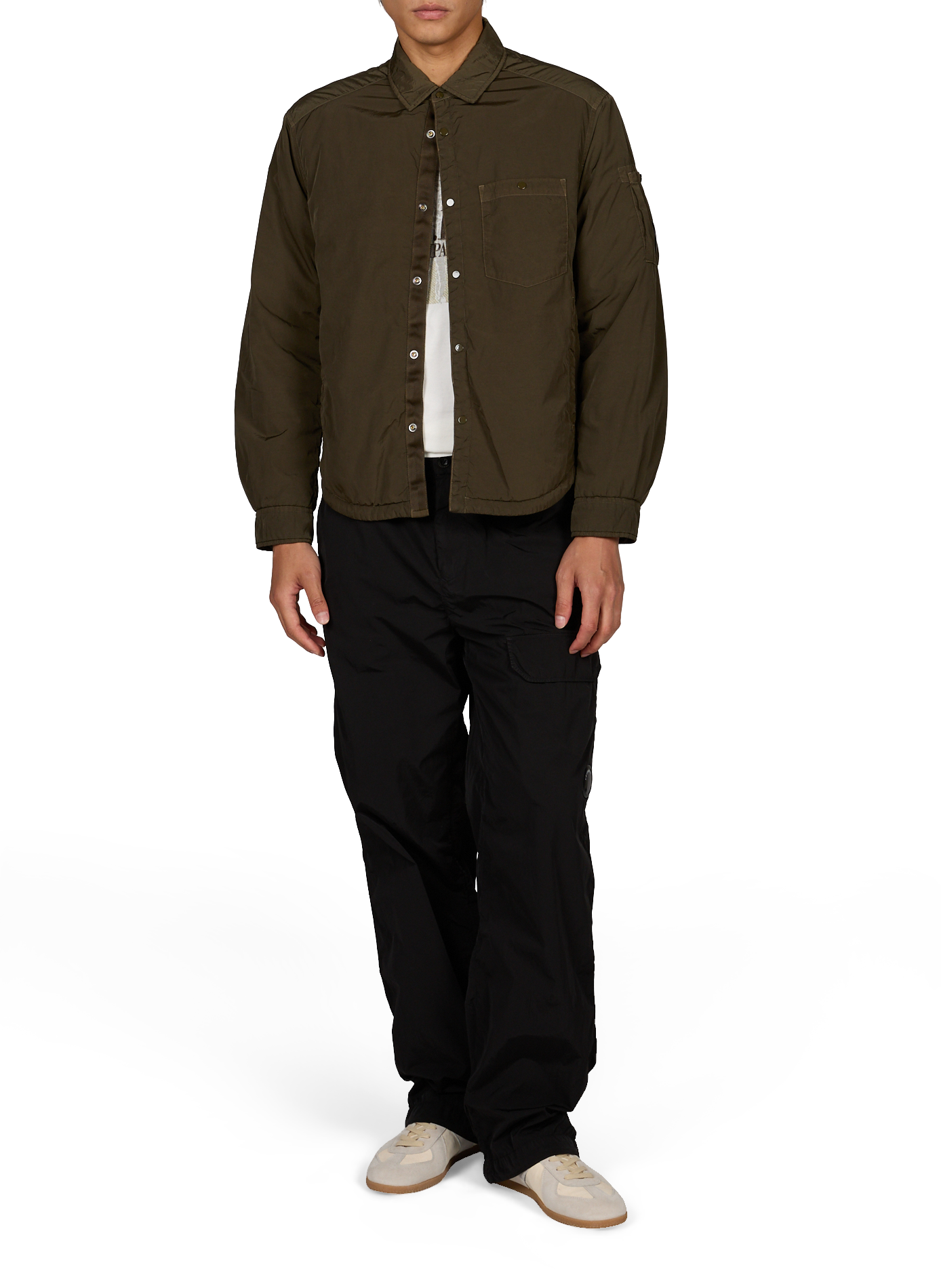 Jacket with classic collar CP COMPANY Khaki