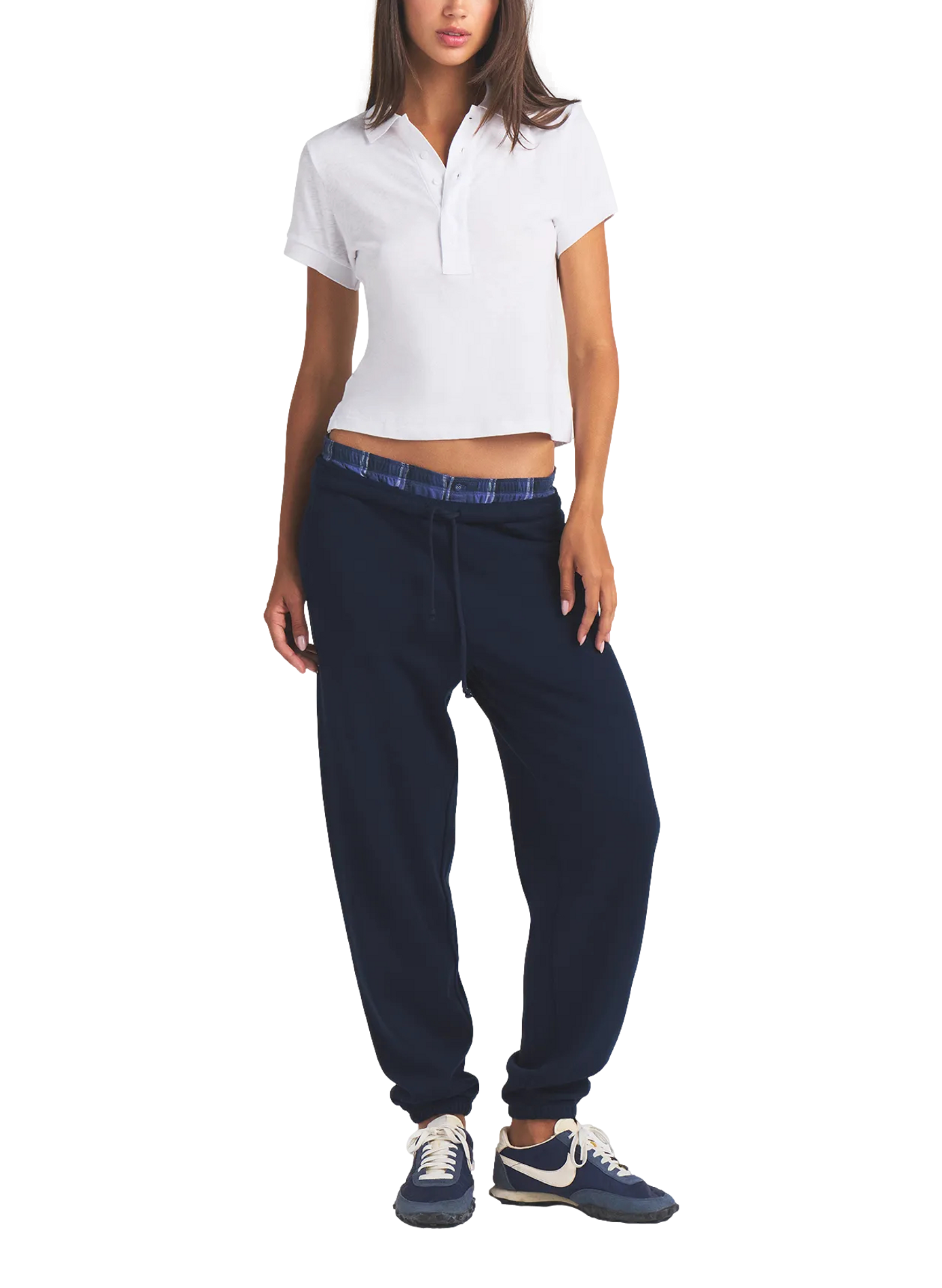 Katoenen poloshirt met korte mouwen SKIMS Wit